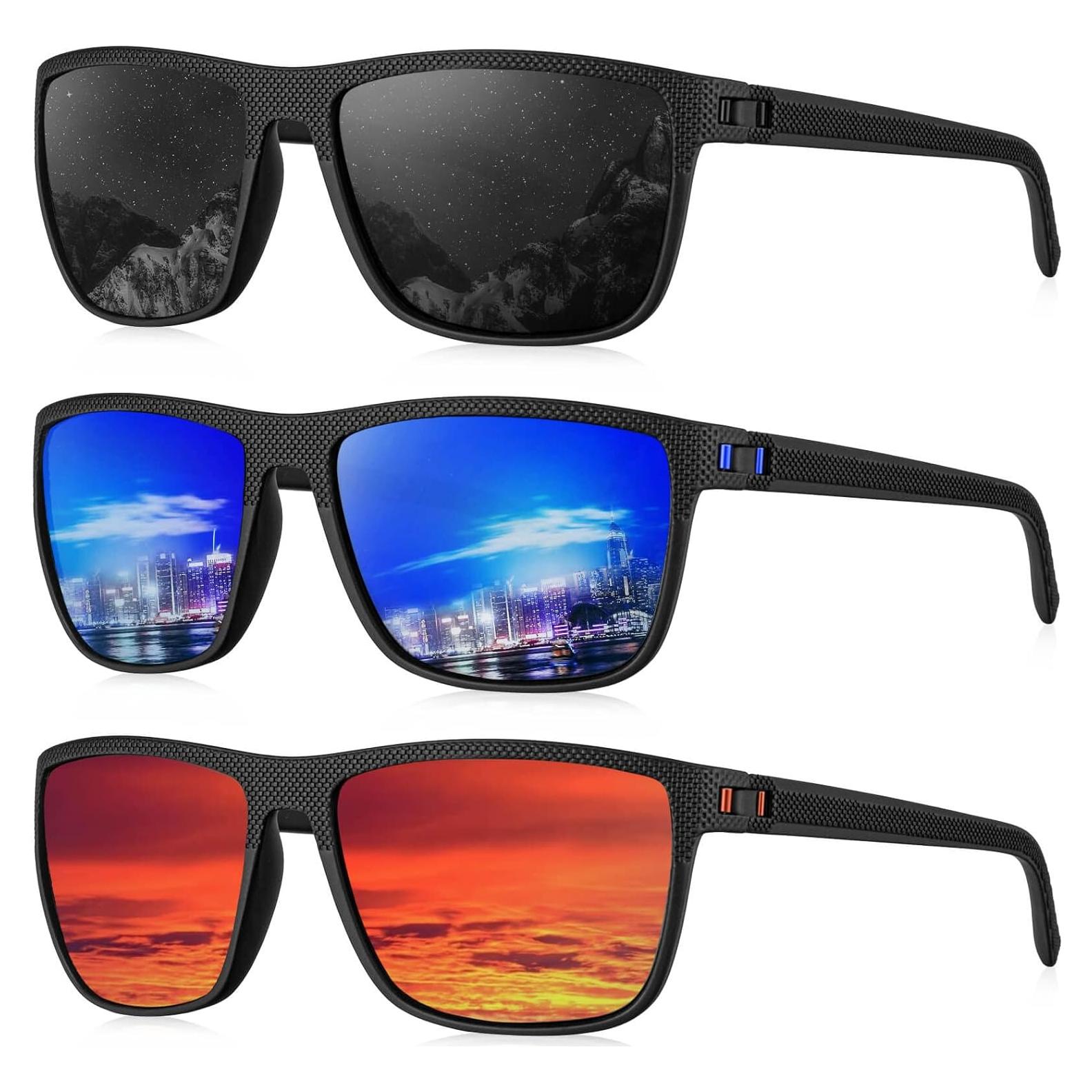 Gafas de Sol KALIYADI Polarizadas UV400 3 Paquetes Clásicas