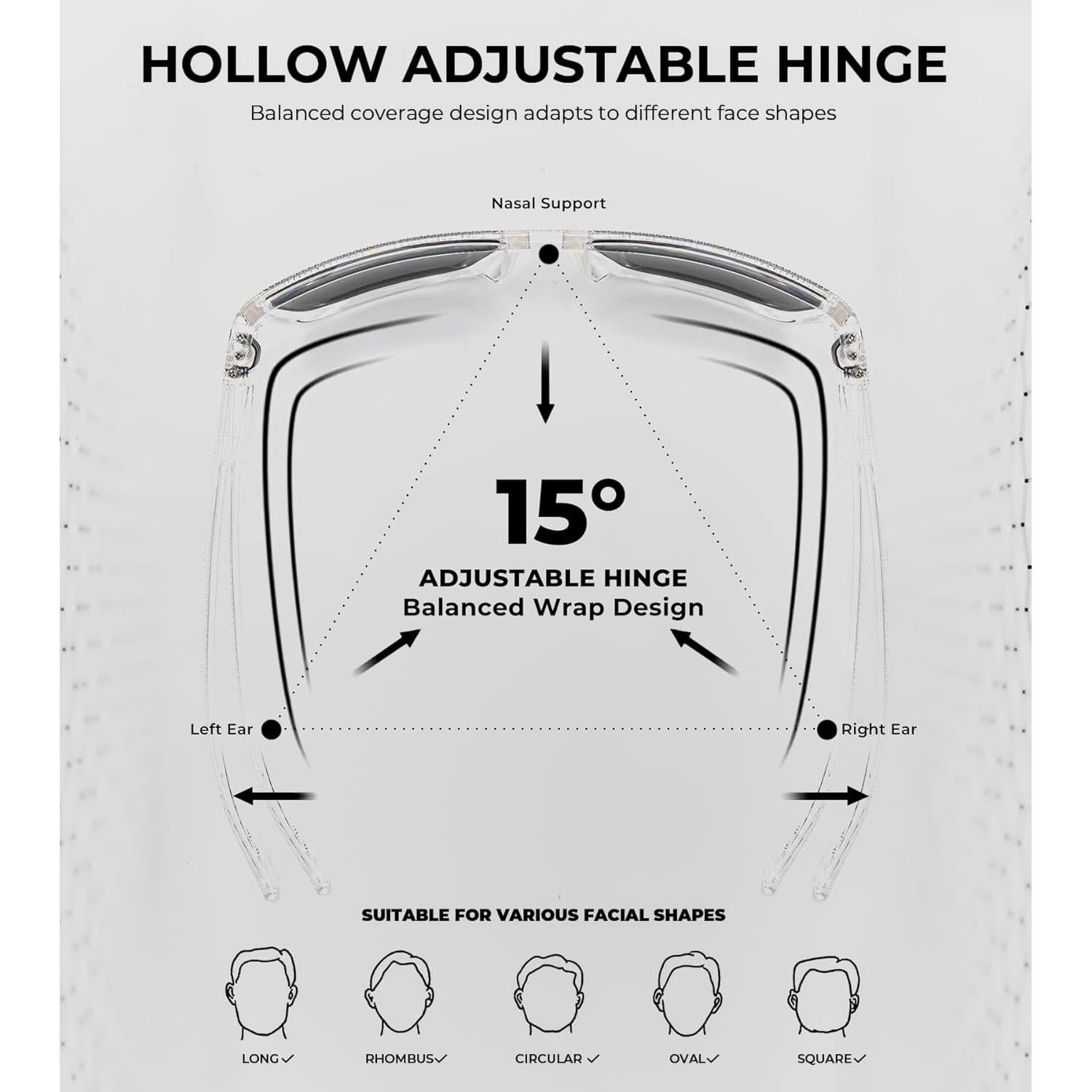 Gafas de sol KALIYADI polarizadas UV400 para hombres - Paquete de 3