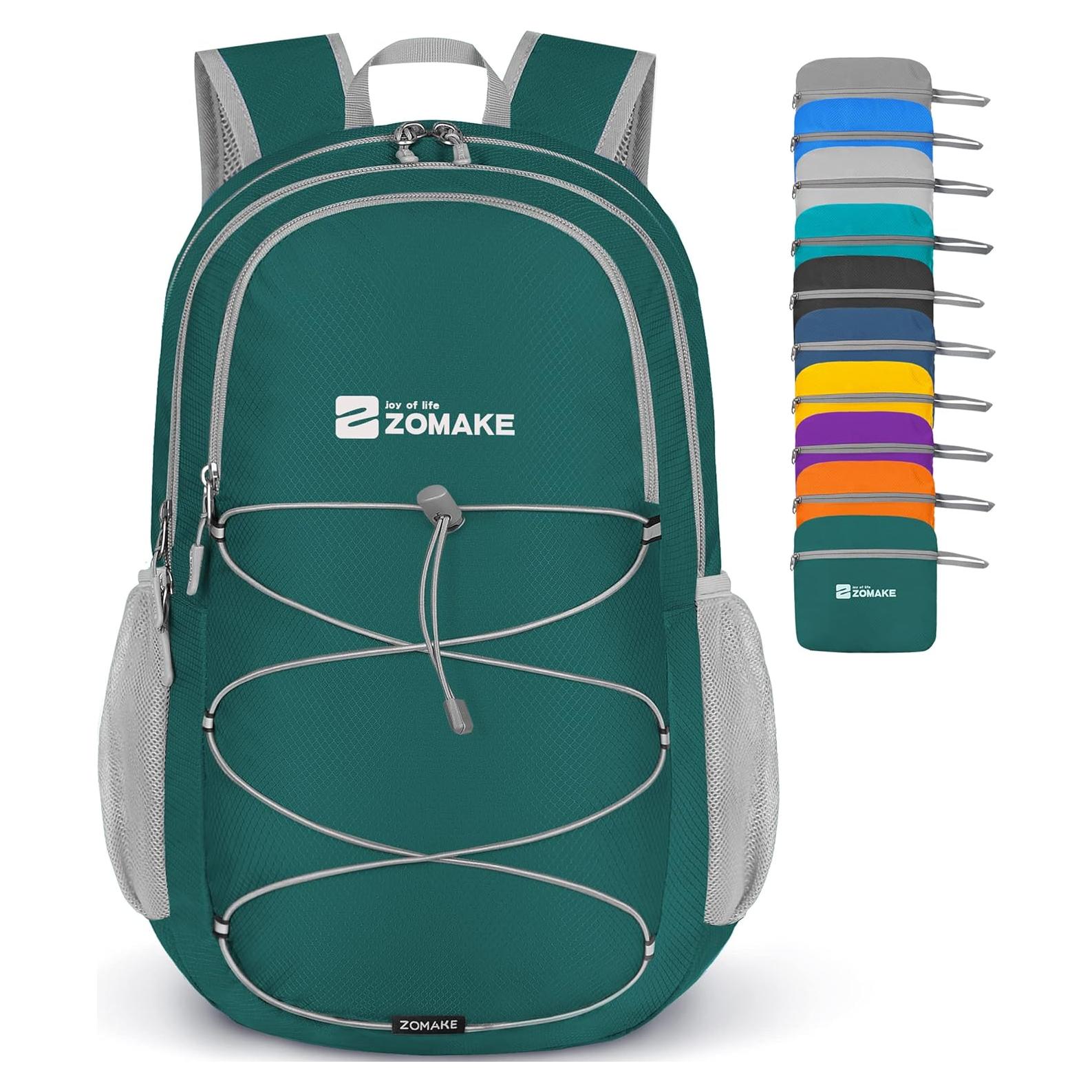 Mochila Plegable Impermeable ZOMAKE 28L Verde Oliva