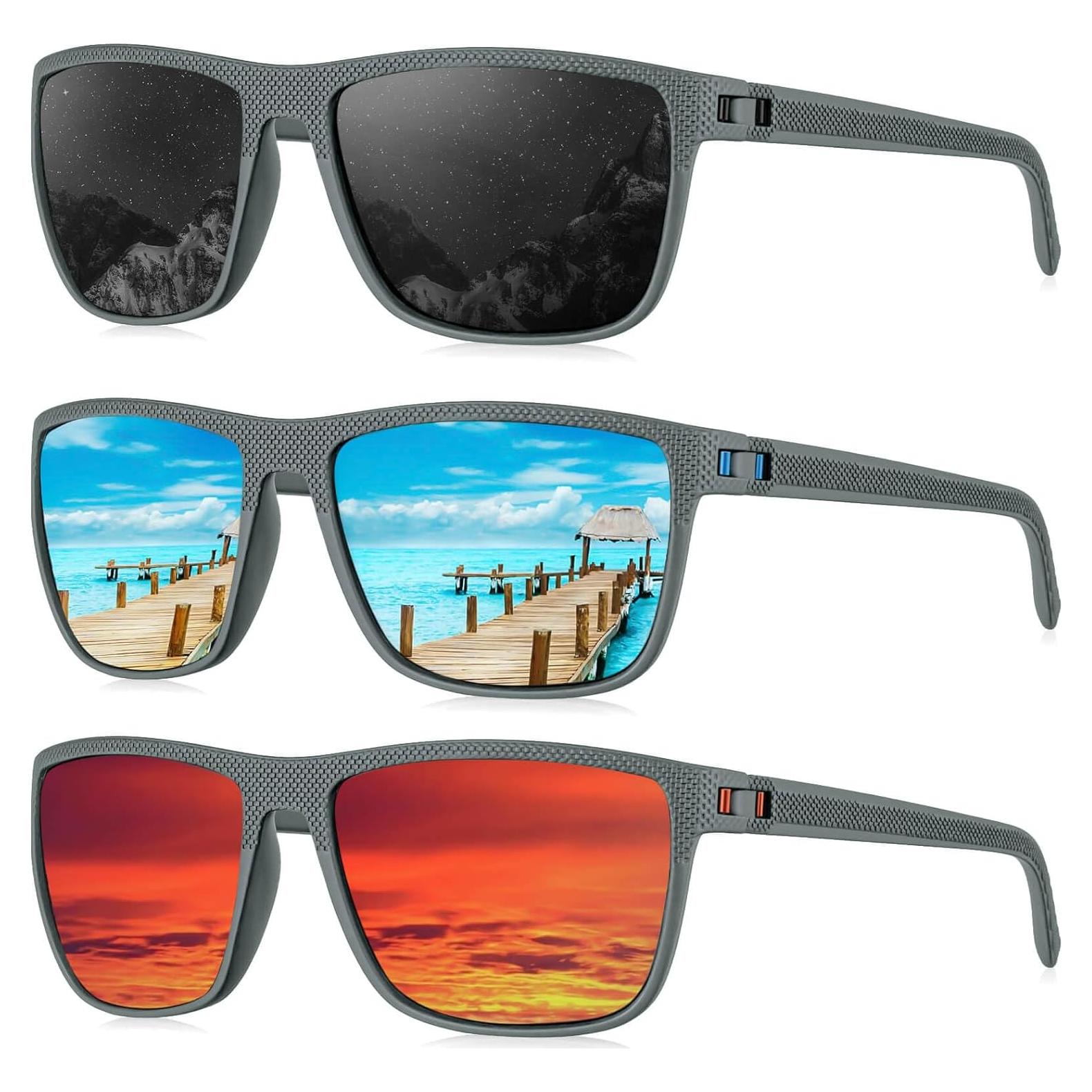 Gafas de sol KALIYADI polarizadas UV400 para hombres - 3 colores