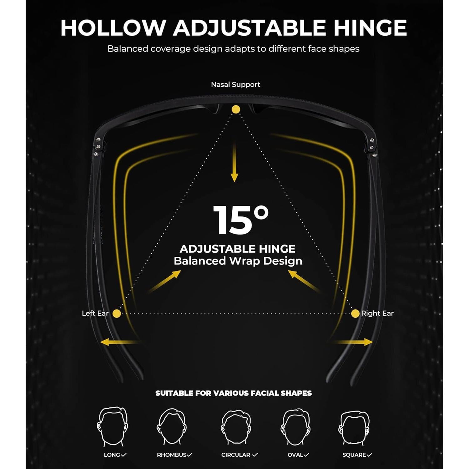 Gafas de sol KALIYADI polarizadas UV400 3 pack clásico