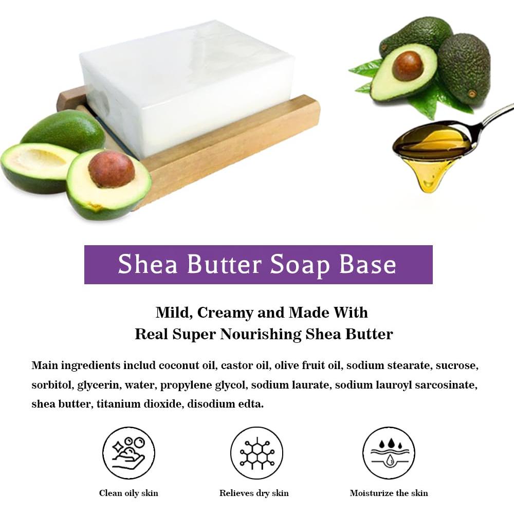 Base de Jabón de Manteca de Karité 2.36 kg Derretir y Verter