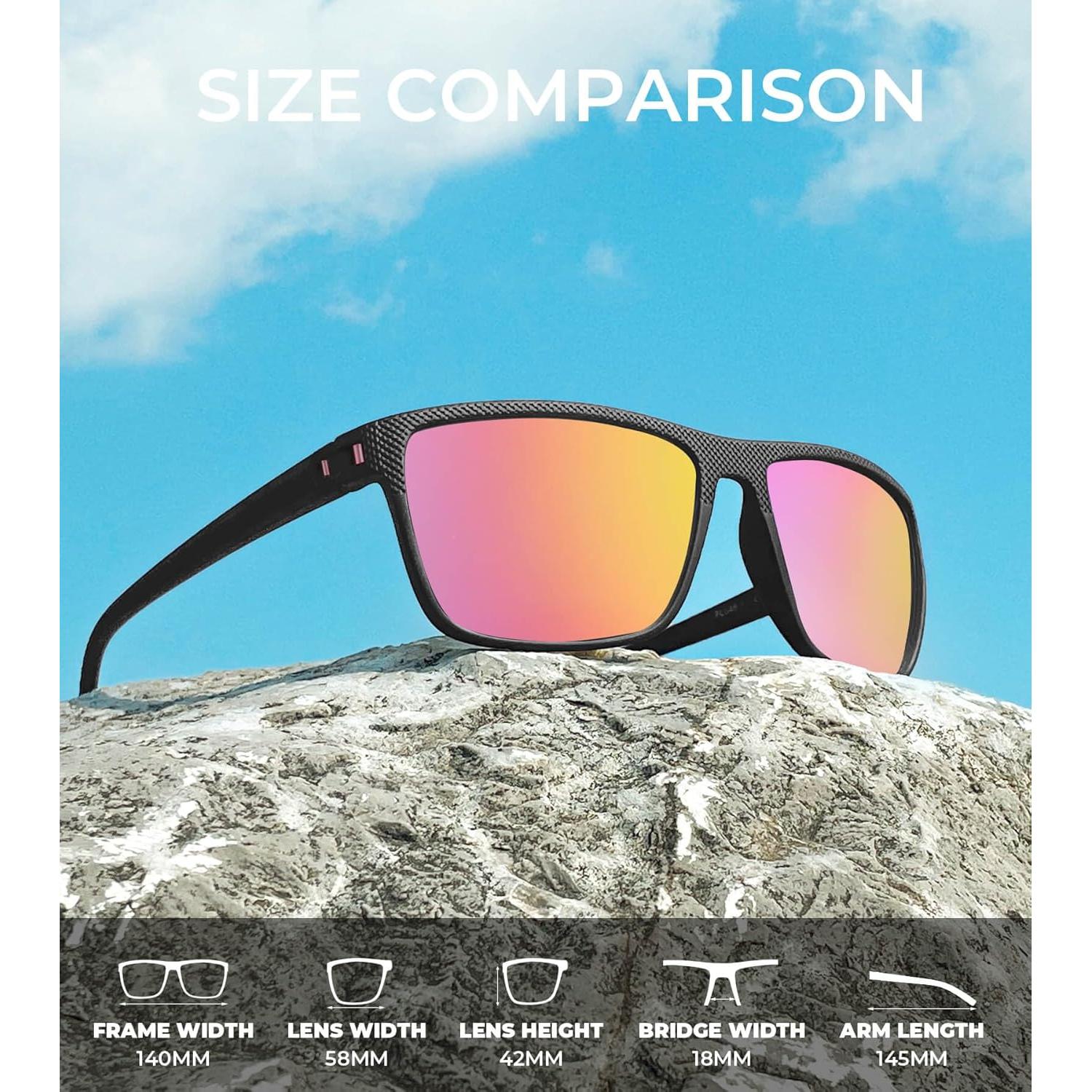 Gafas de sol KALIYADI polarizadas UV400 para hombres 3 pack