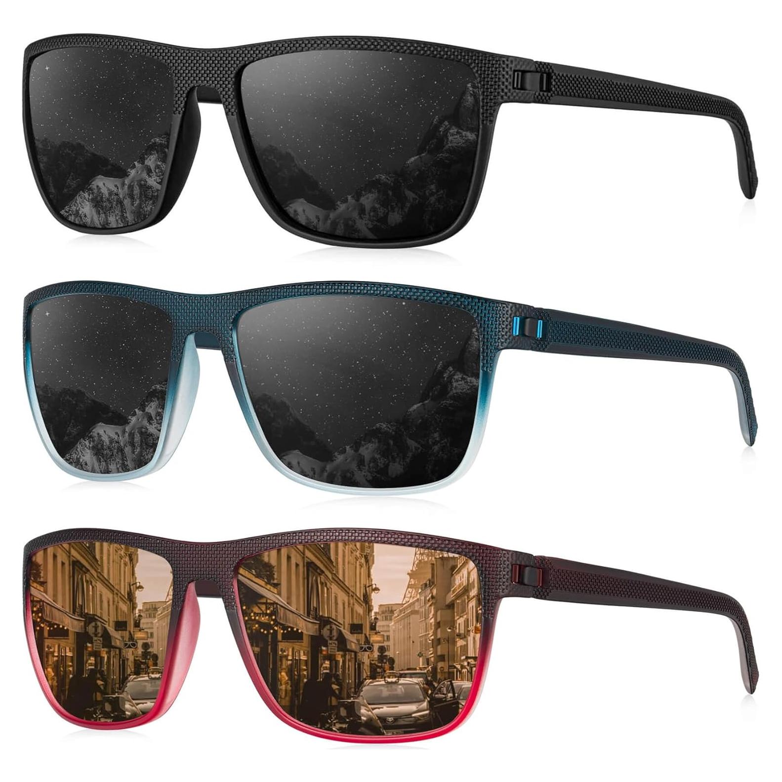 Gafas de sol KALIYADI polarizadas UV400 paquete de 3