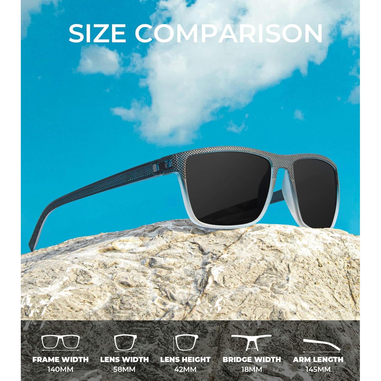 Gafas de sol KALIYADI polarizadas UV400 paquete de 3