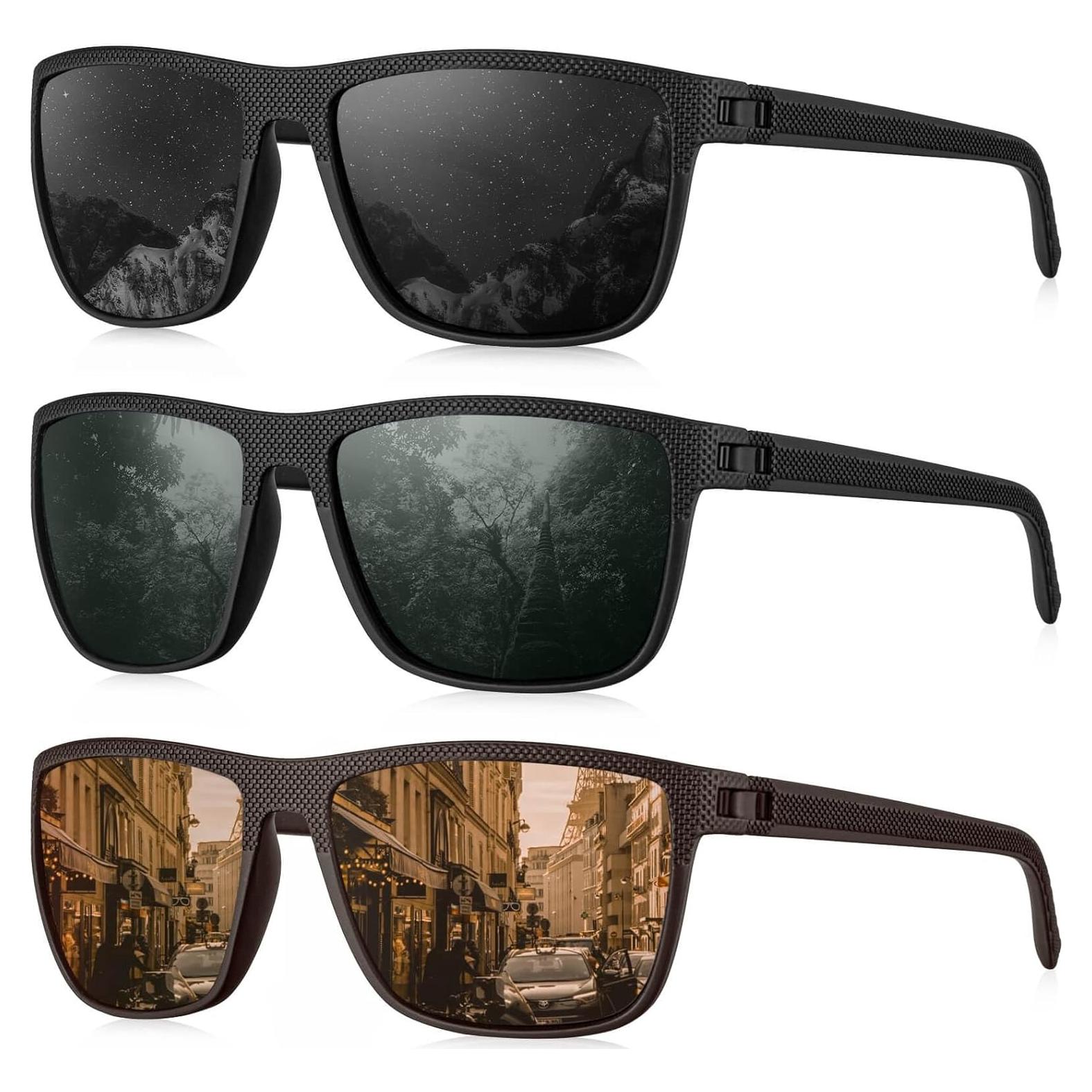 Gafas de sol KALIYADI polarizadas UV400 paquete de 3