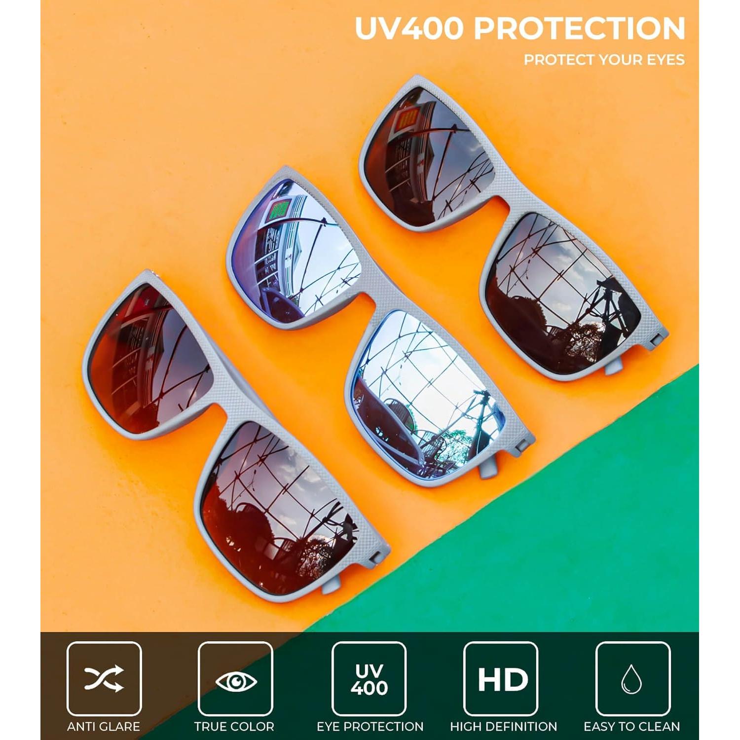 Gafas de sol KALIYADI polarizadas UV400 para hombres - 3 colores