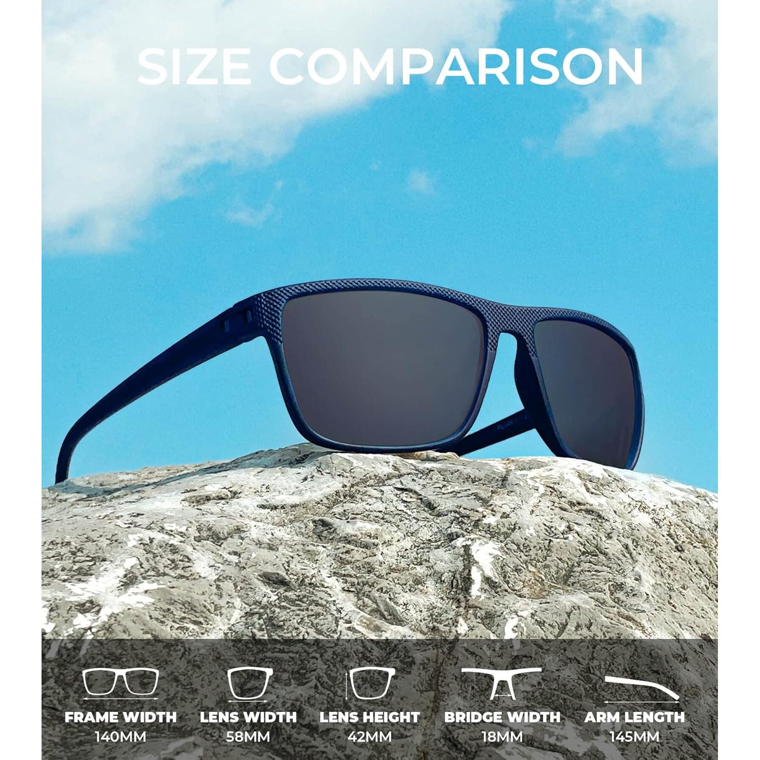 Gafas de sol KALIYADI polarizadas UV400 para hombres 3 pack