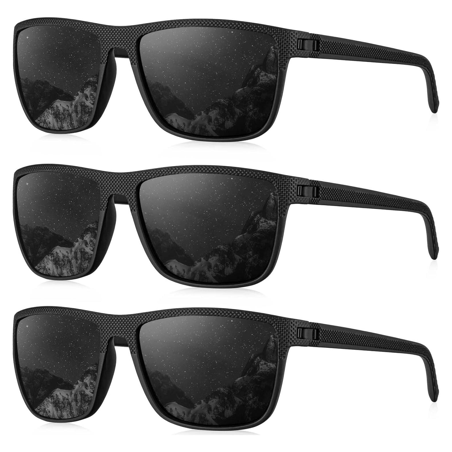 Gafas de sol KALIYADI polarizadas UV400 para hombres 3 pack