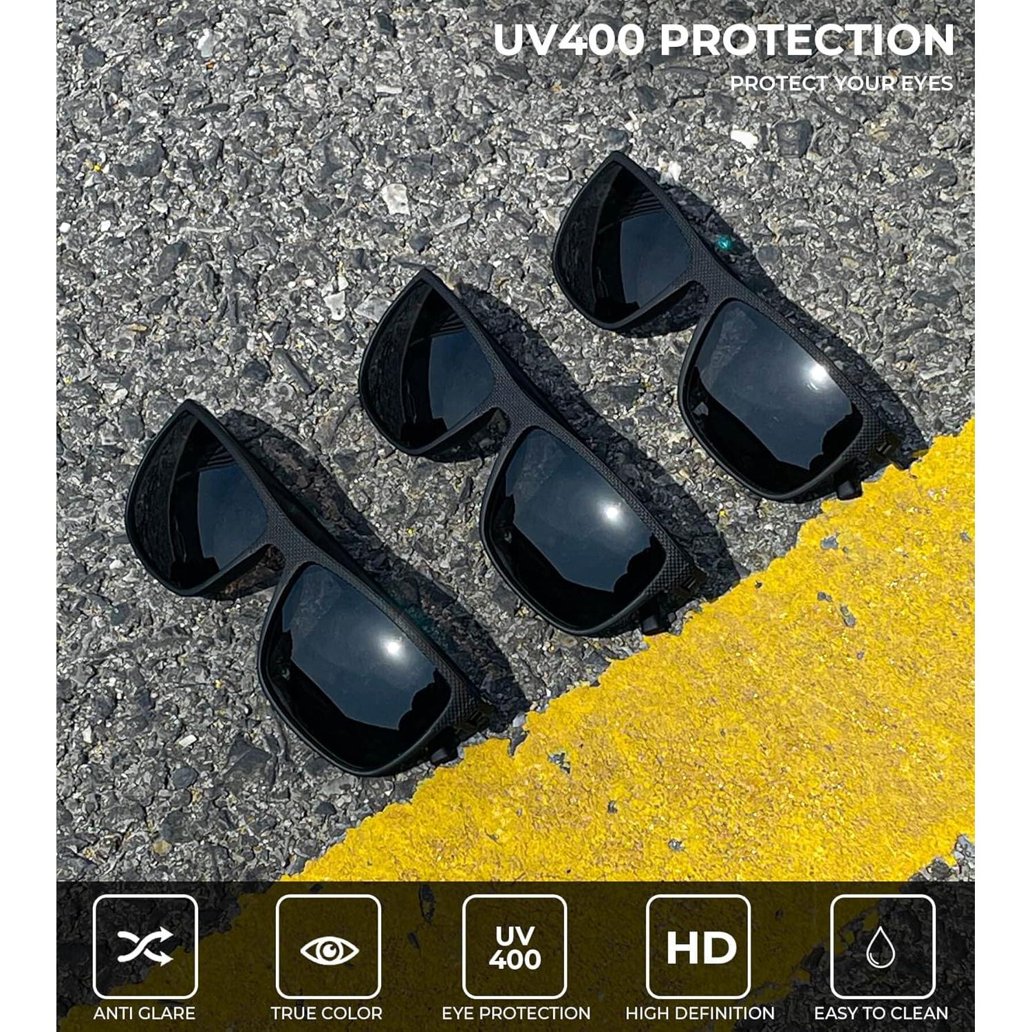 Gafas de sol KALIYADI polarizadas UV400 para hombres 3 pack