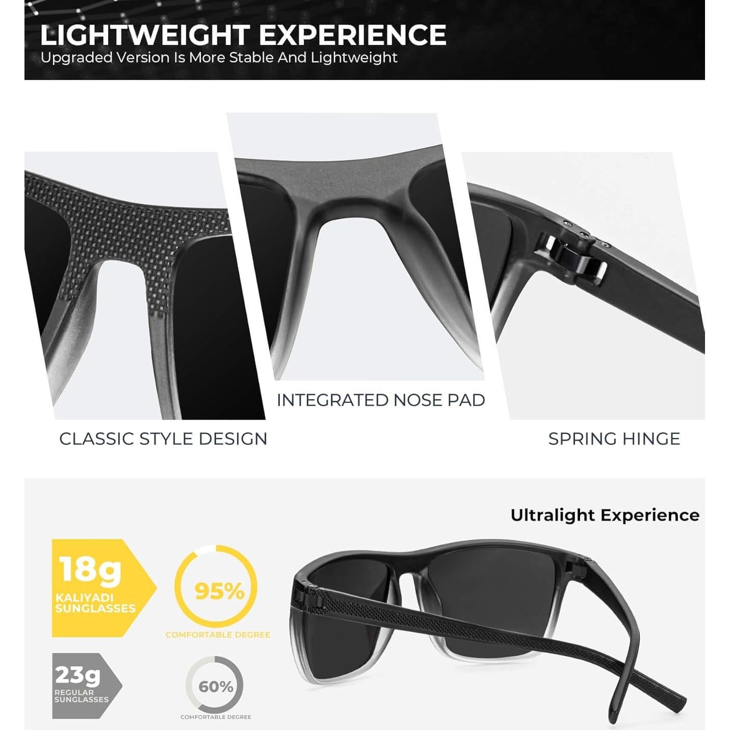 Gafas de Sol KALIYADI Polarizadas UV400 para Hombres