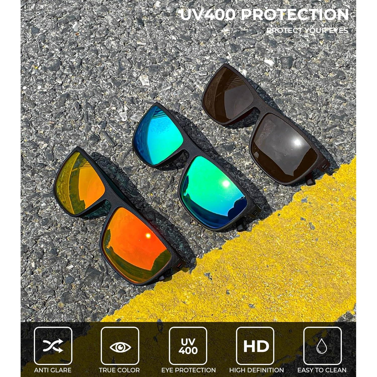 Gafas de sol KALIYADI polarizadas UV400 para hombres - 3 colores