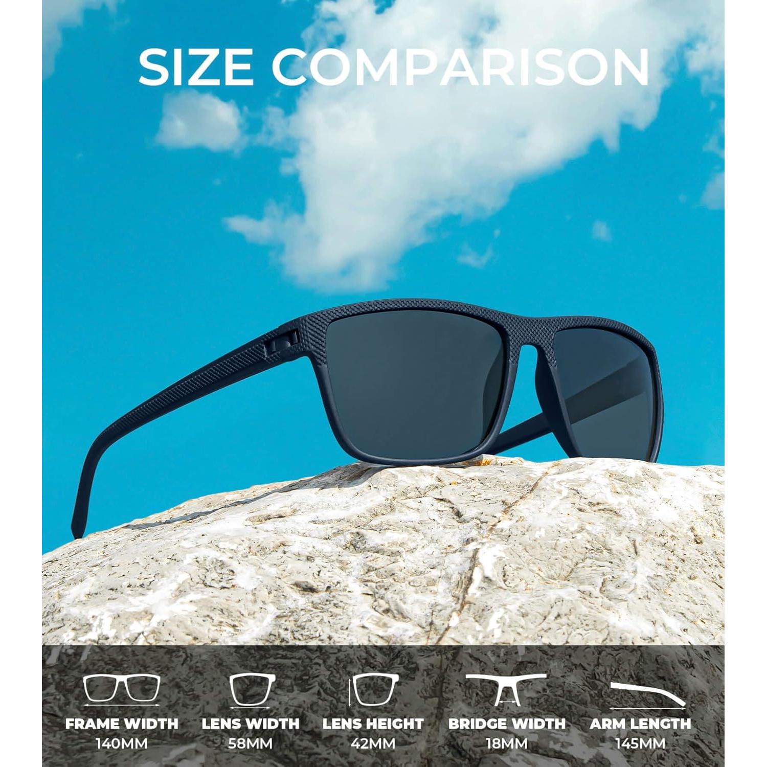 Gafas de Sol KALIYADI Polarizadas UV400 3 Paquete Clásicas