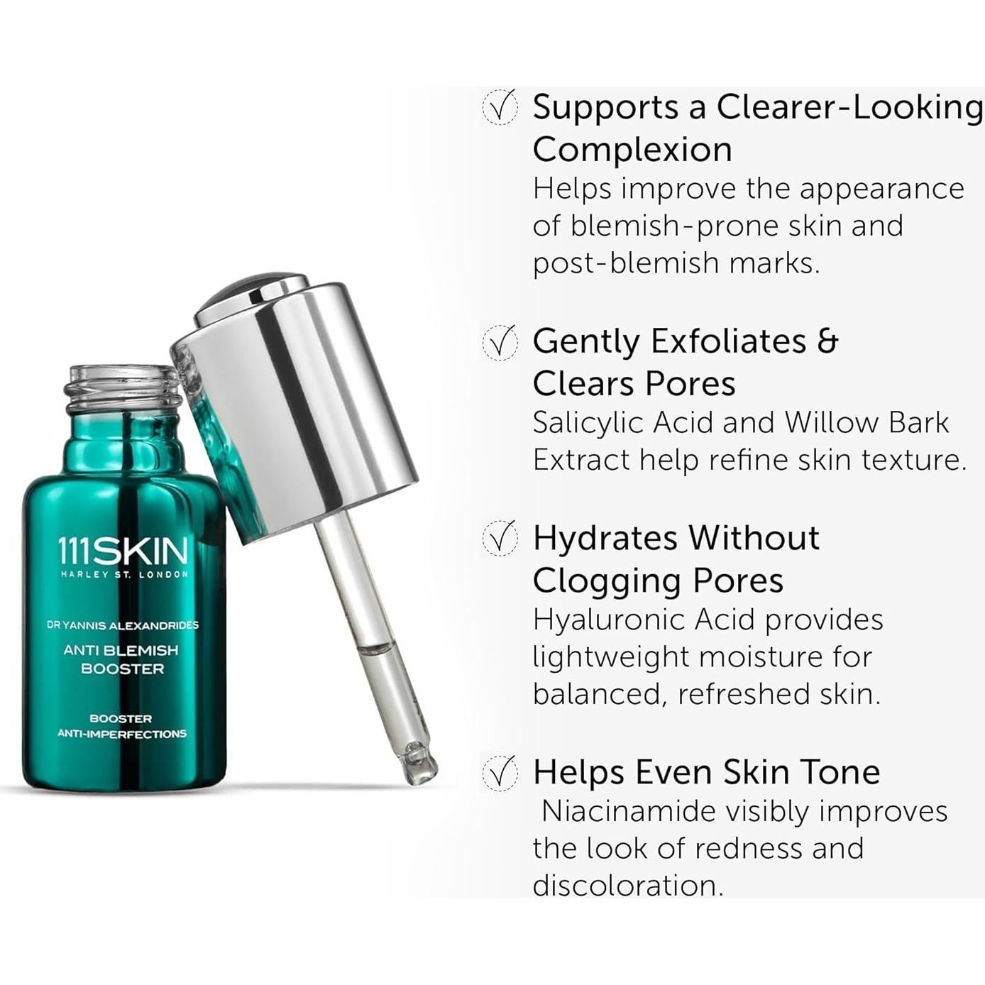 Suero Booster Anti Imperfecciones 111SKIN 20 ml - Hidratante y Exfoliante