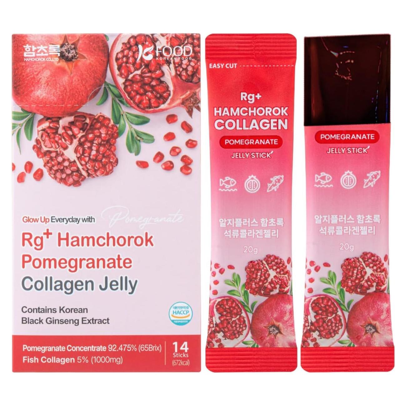 Gelatina de Colágeno Marino 360DA con Granada y Ginseng - 14 Stick