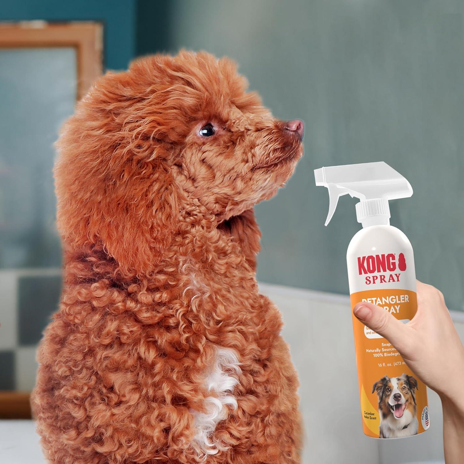 KONG Spray Desenredante para Perros 473 ml - Aroma Melón