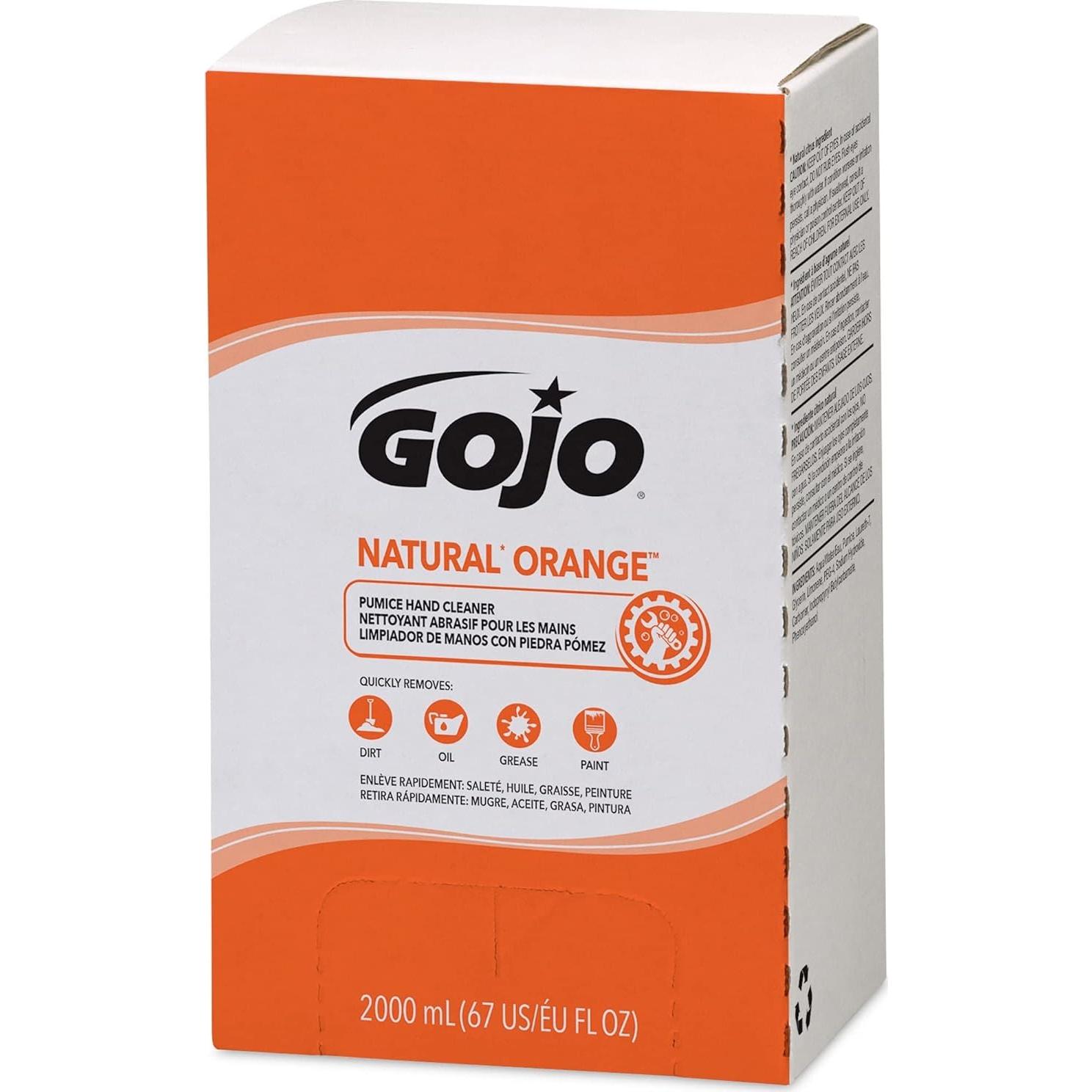 Limpiador de Manos GOJO Pro TDX 2000 mL Naranja - Paquete de 4