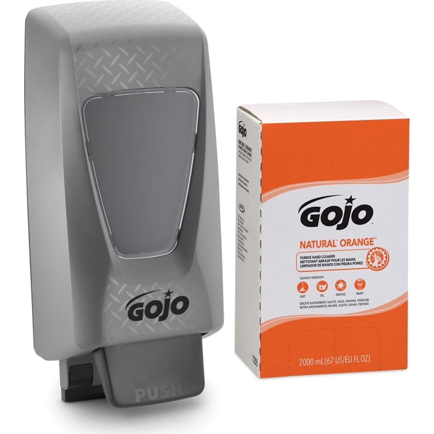 Limpiador de Manos GOJO Pro TDX 2000 mL Naranja - Paquete de 4