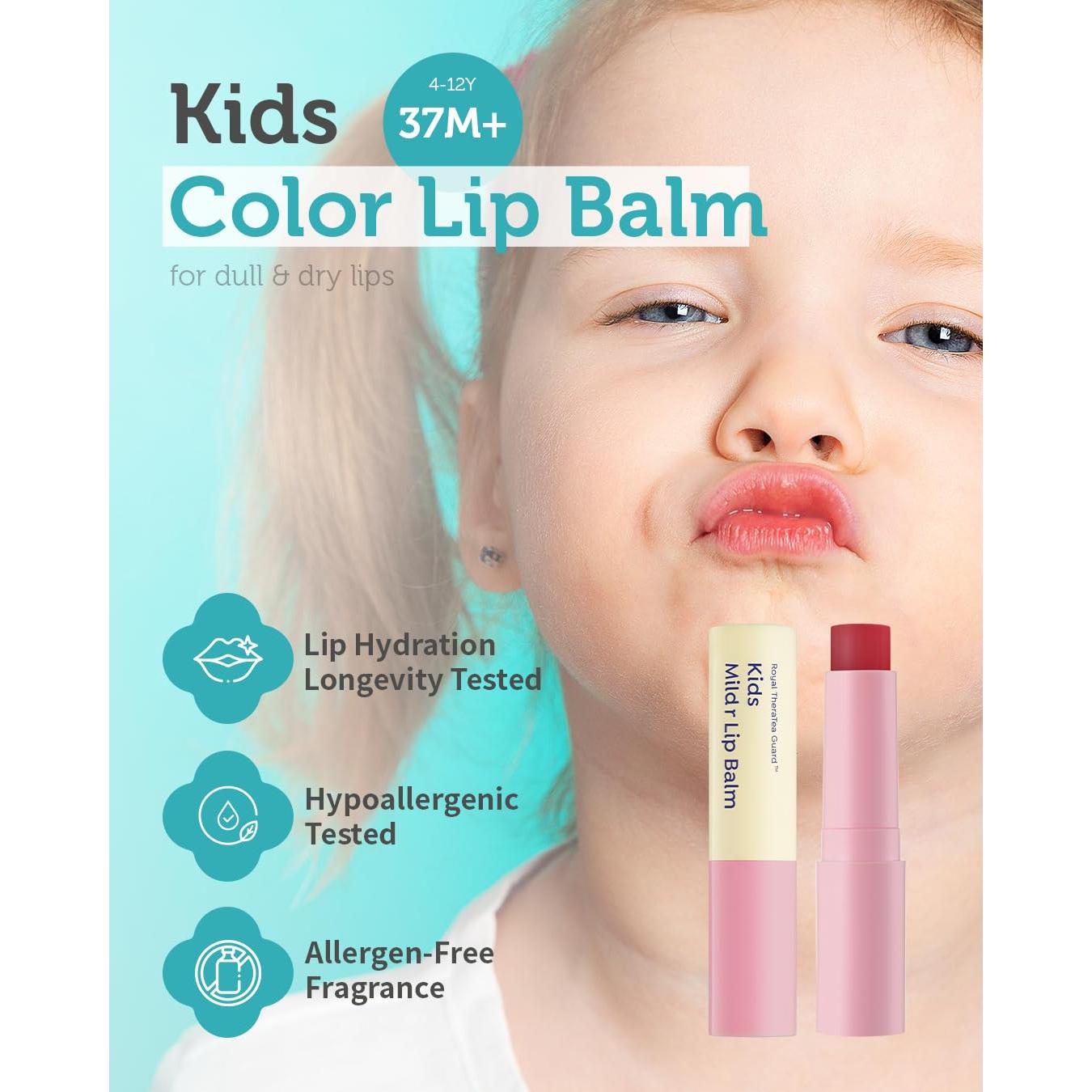 Bálsamo Labial Colorido GOONGBE para Niños - Tinte Rojo Natural 2.83g