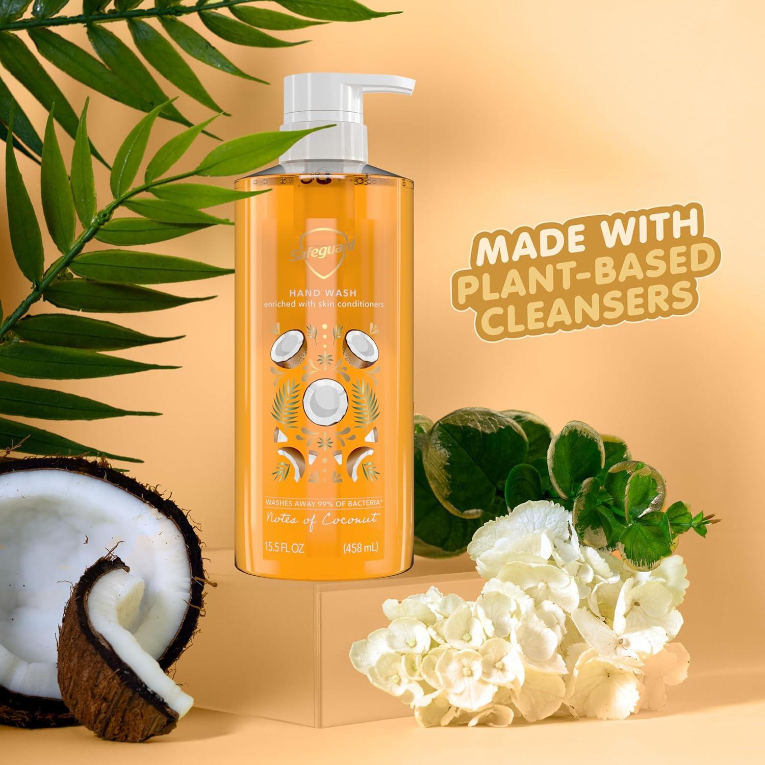 Jabón Líquido para Manos Safeguard Coco y Lavanda 2x440ml