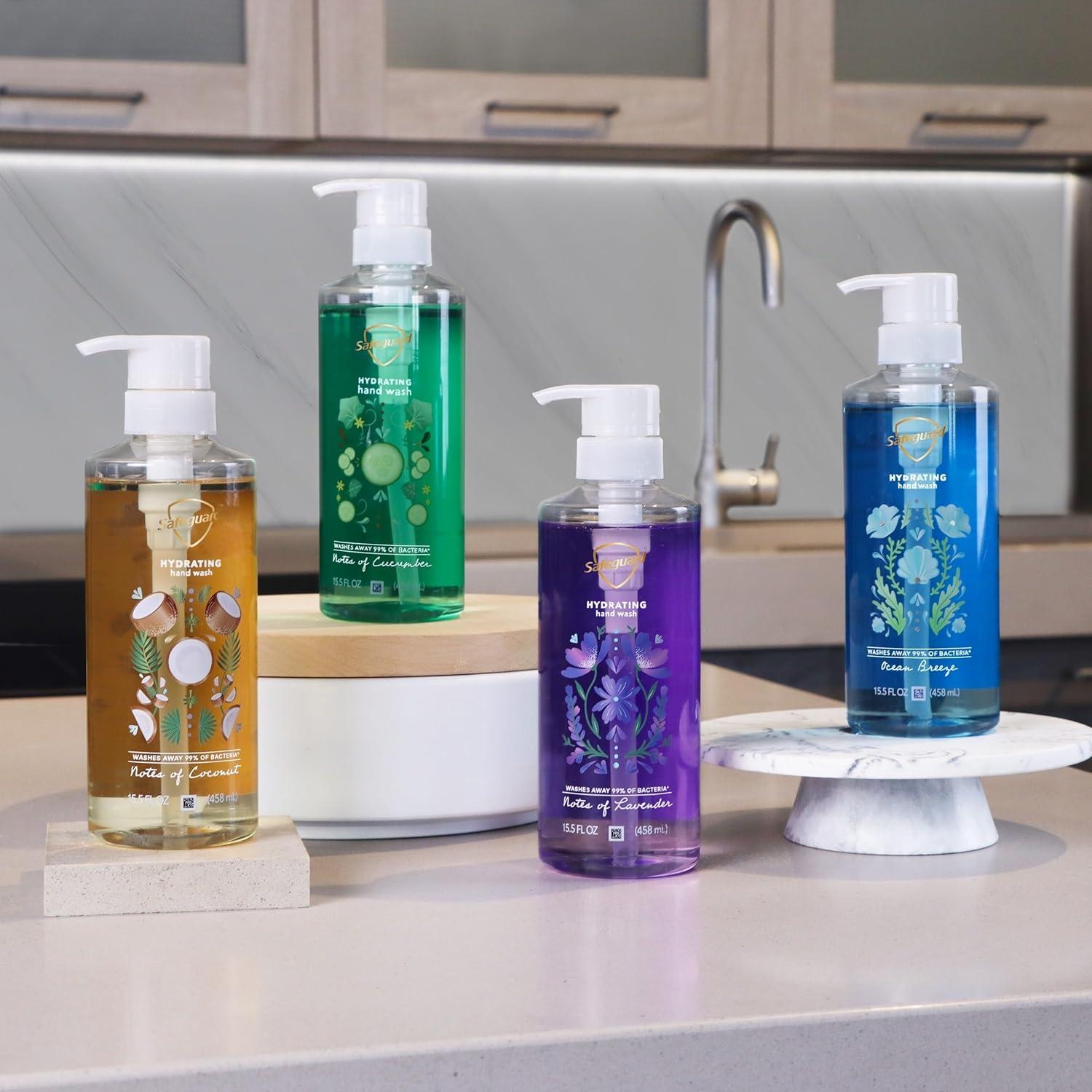 Jabón Líquido para Manos Safeguard Coco y Lavanda 2x440ml