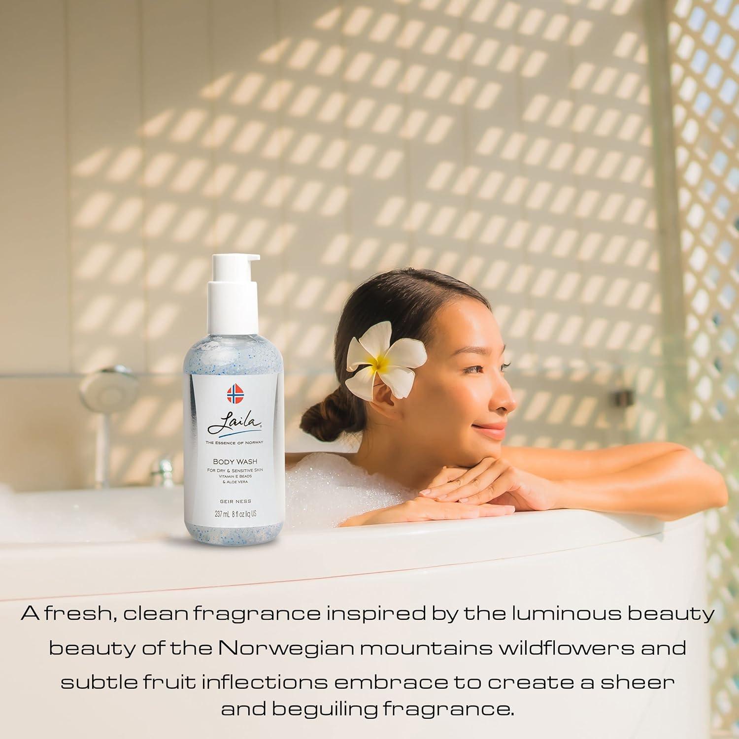 Gel de Ducha Nutritivo Geir Ness Laila 226.8g - Piel Seca