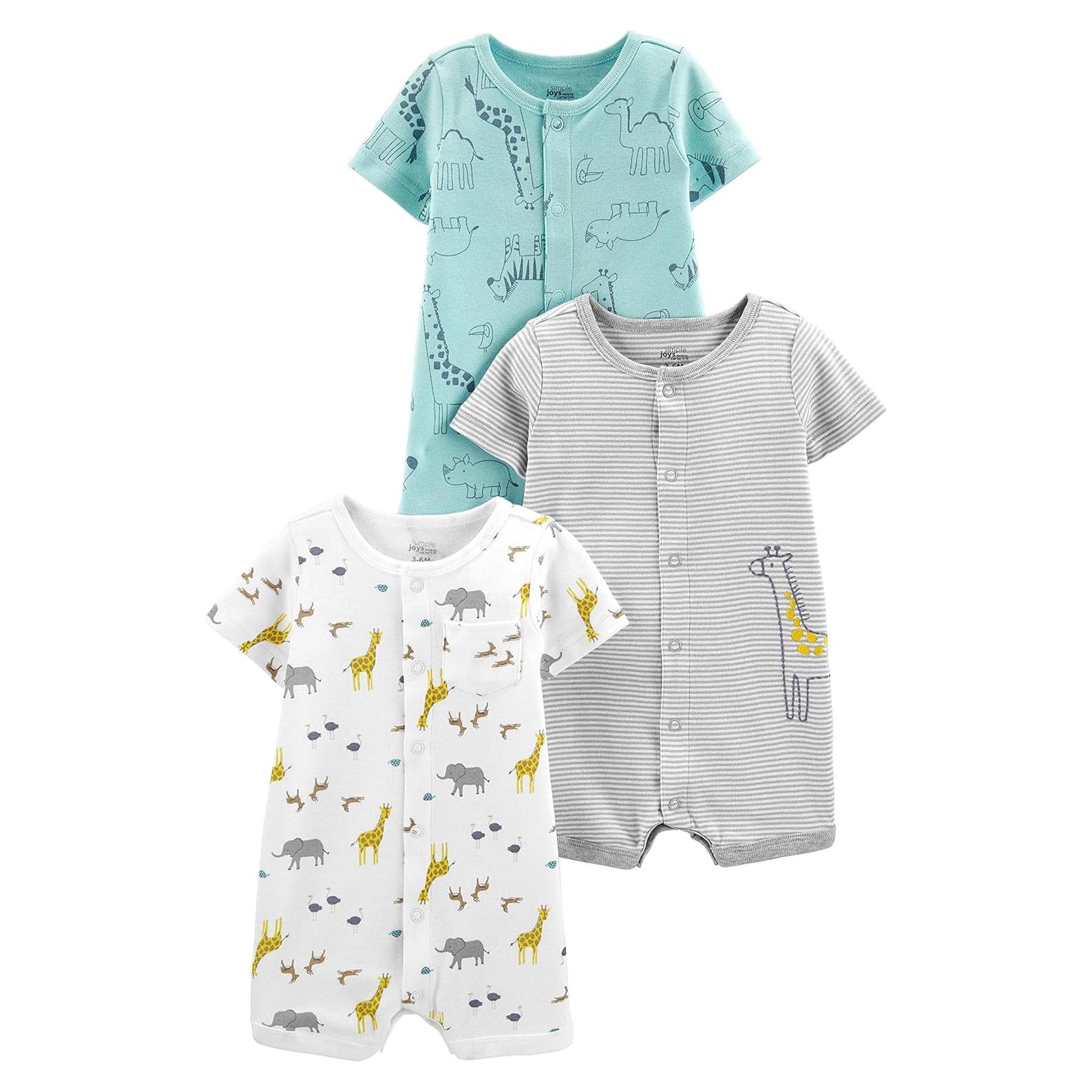 Paquete de 3 Monos con Botones Carter's 24 Meses Unisex