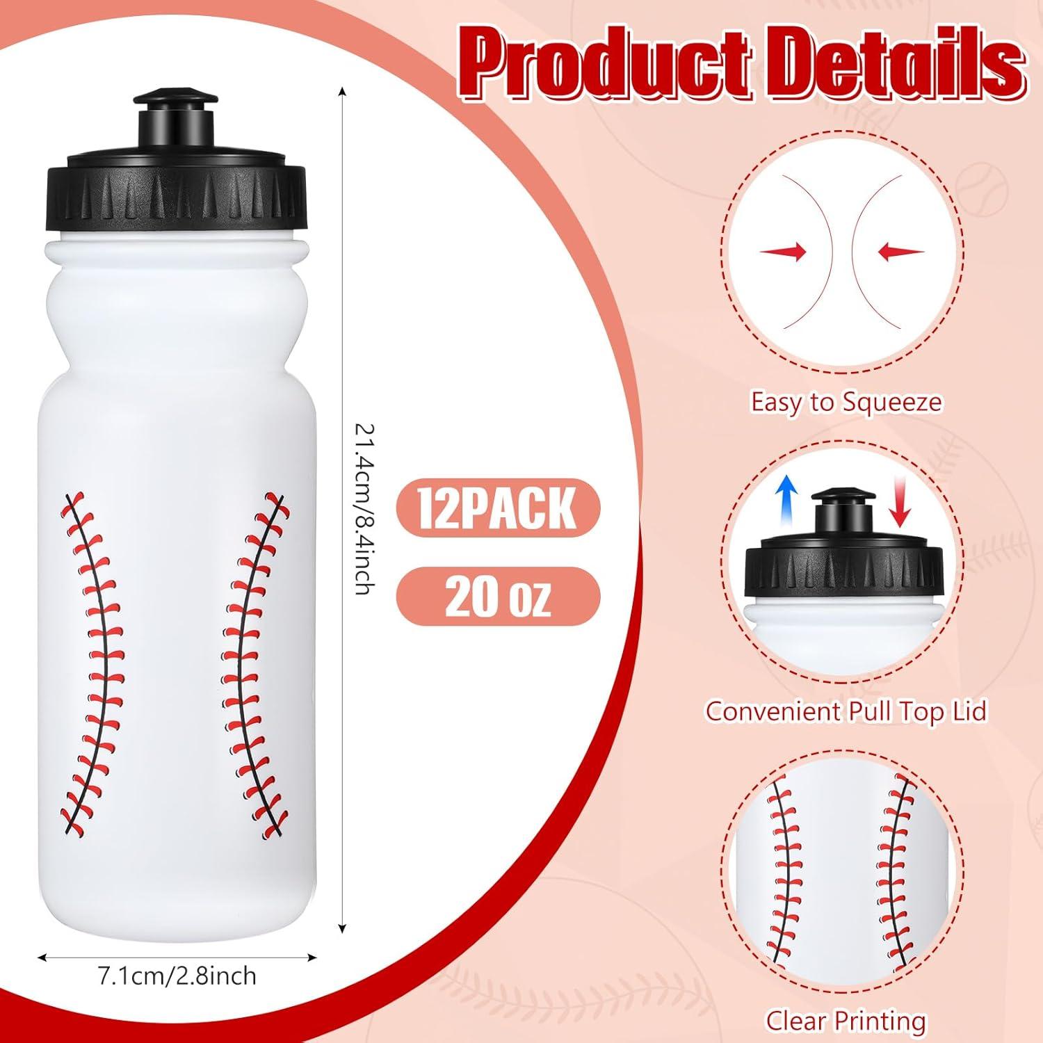 24 Piezas Set Fiesta Deportiva HunnmingRe: 12 Botellas 600ml y 12 Toallas 101x30cm