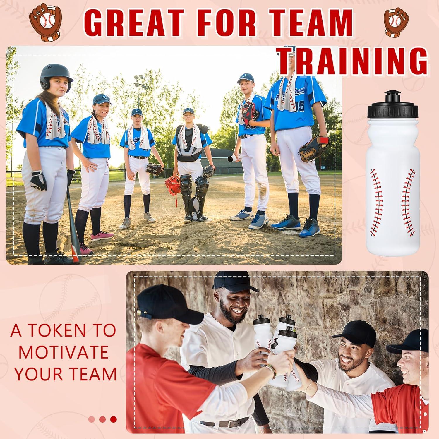 24 Piezas Set Fiesta Deportiva HunnmingRe: 12 Botellas 600ml y 12 Toallas 101x30cm