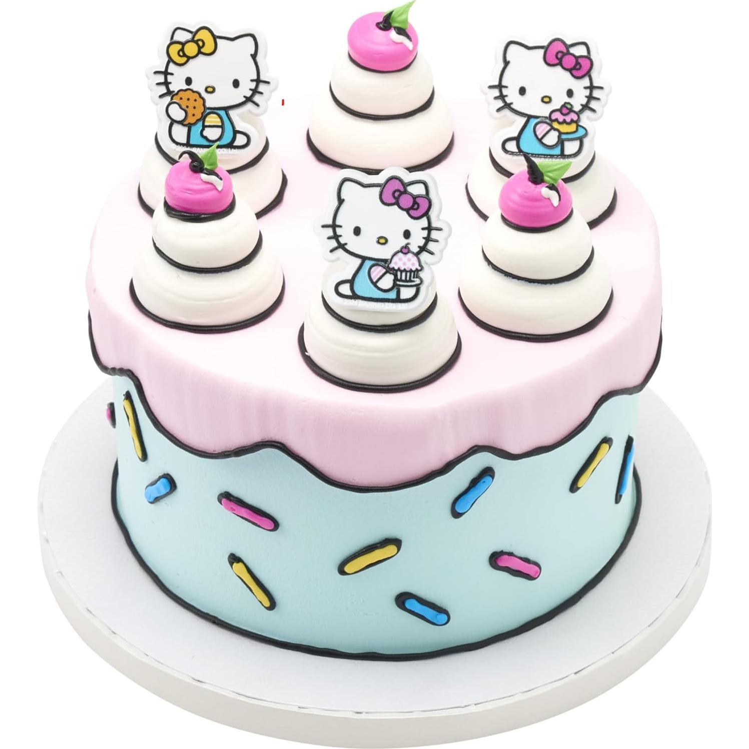 Anillos Decorativos para Cupcakes Hello Kitty DecoPac - 24 Piezas