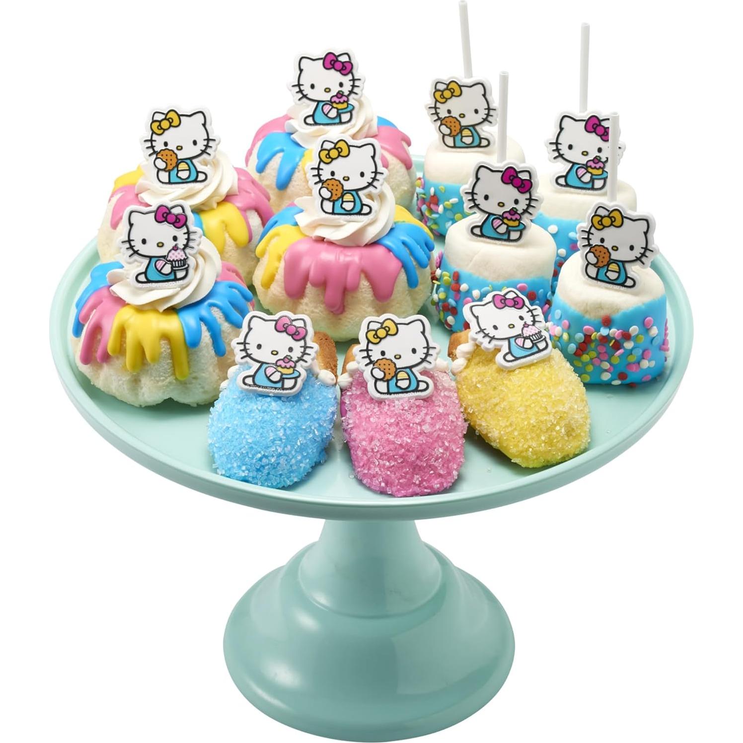 Anillos Decorativos para Cupcakes Hello Kitty DecoPac - 24 Piezas