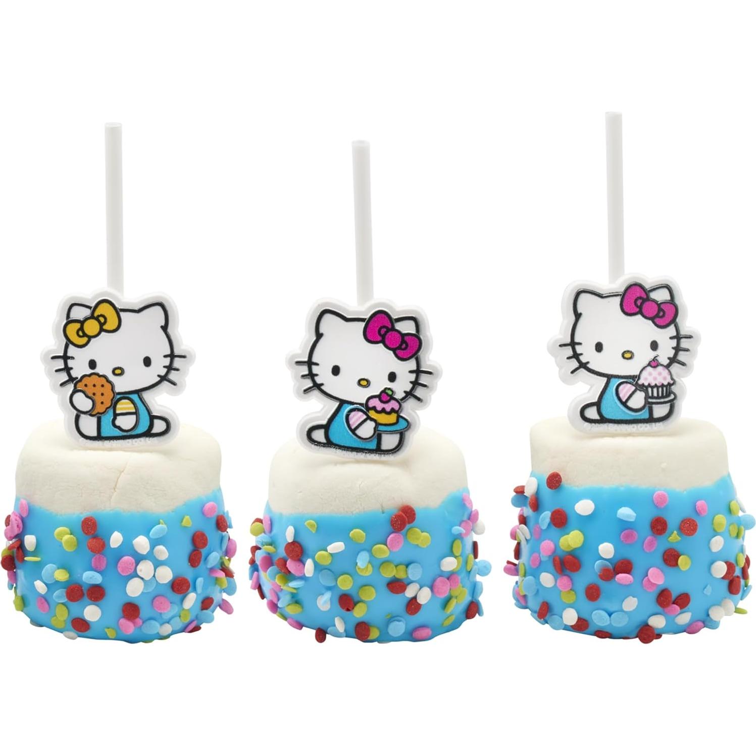 Anillos Decorativos para Cupcakes Hello Kitty DecoPac - 24 Piezas