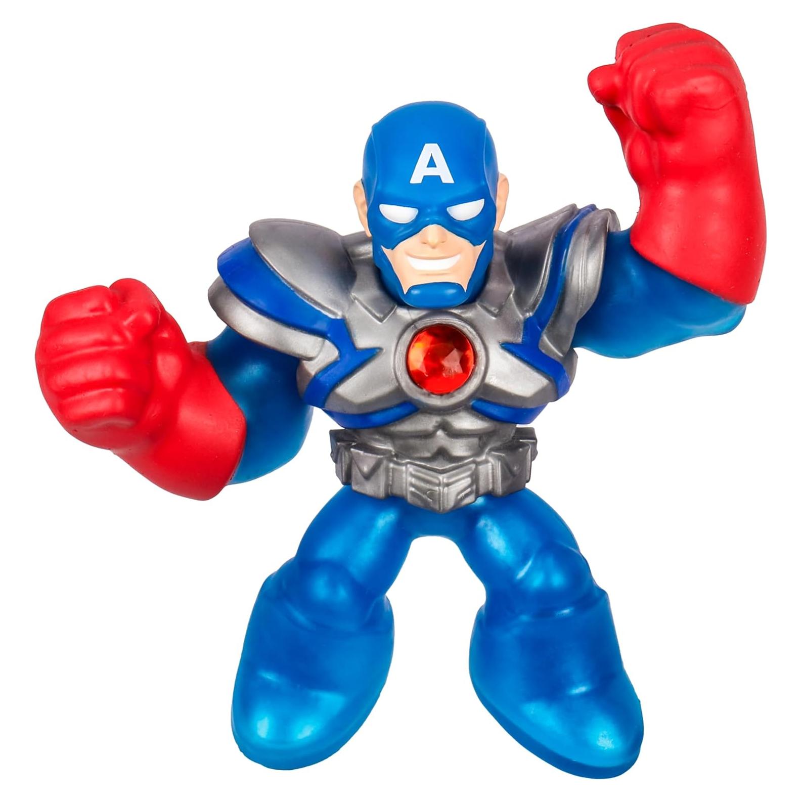 Figura de Acción Goo Jit Zu Capitán América Armadura Infinita 11.4 cm