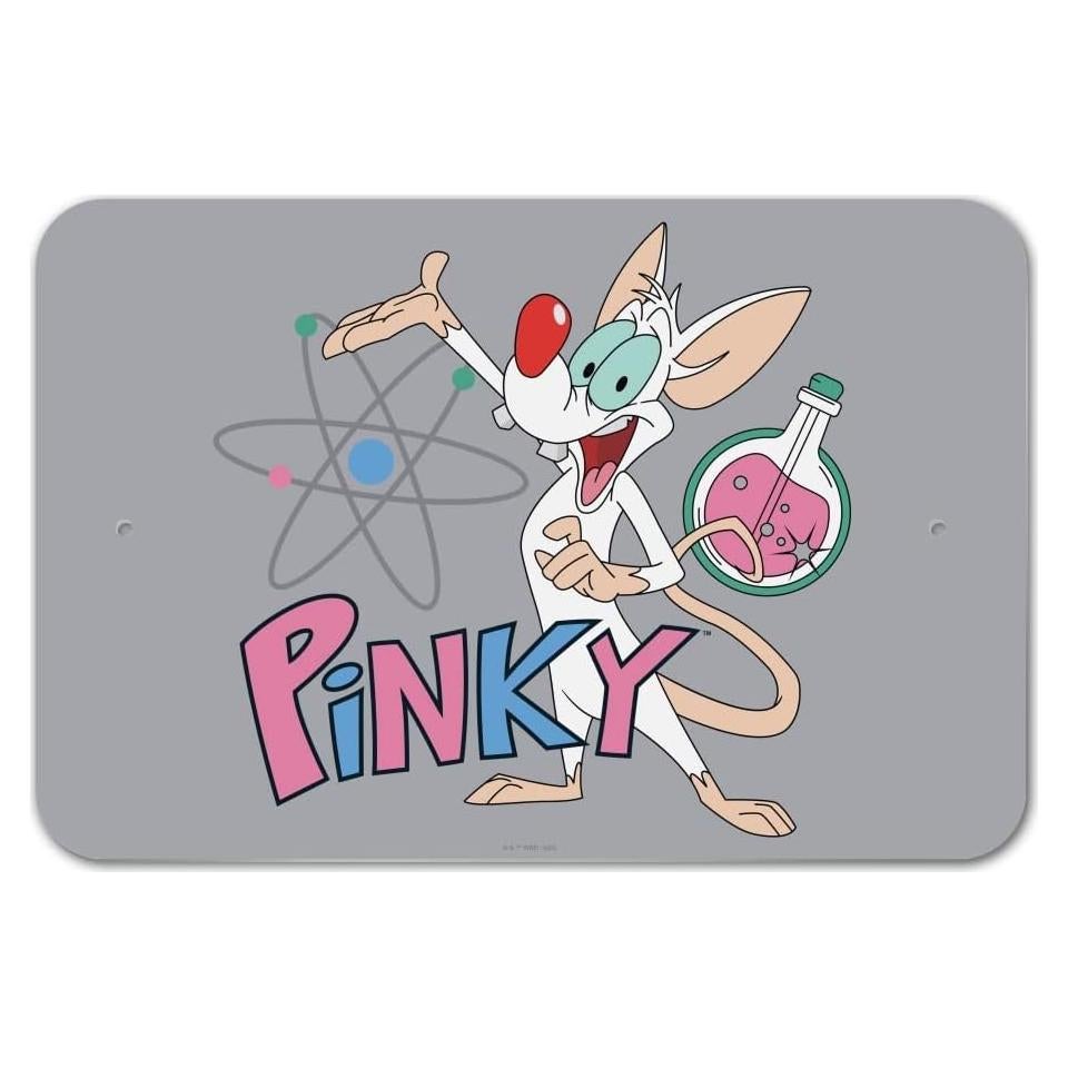 Señal de Negocio Pinky y el Cerebro 30.5cm x 20.3cm Plástico