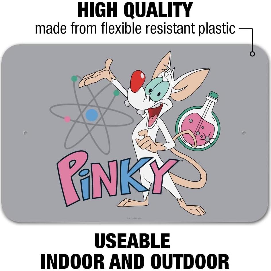 Señal de Negocio Pinky y el Cerebro 30.5cm x 20.3cm Plástico
