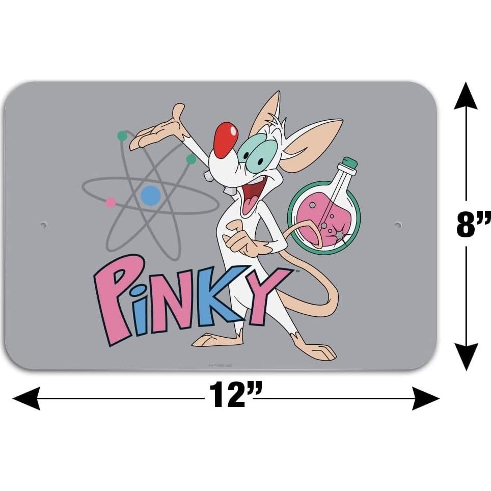 Señal de Negocio Pinky y el Cerebro 30.5cm x 20.3cm Plástico