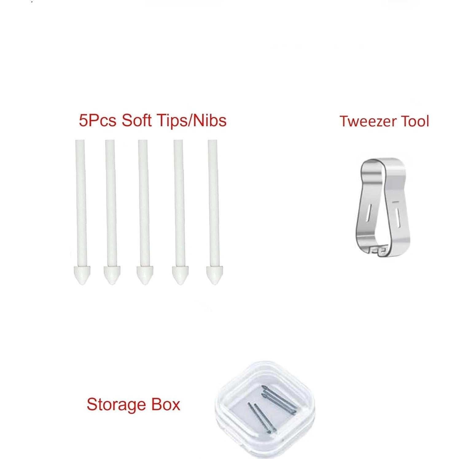 5 Puntas Suaves SLQ Reemplazo para Stylus S Pen Galaxy Tab S10