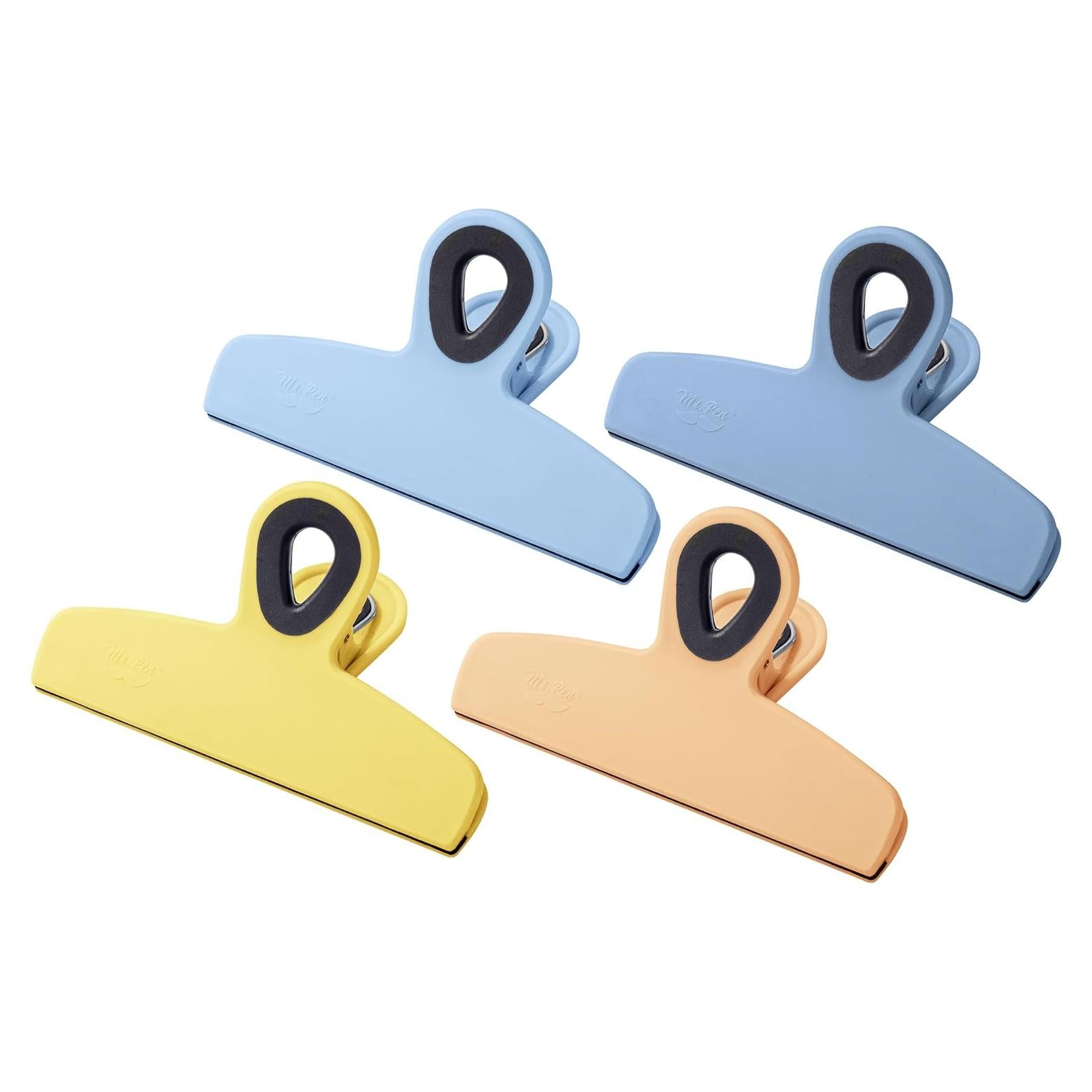 Clips Magnéticos para Bolsas Mr. Pen, Paquete de 4, 12.7 cm, Alta Resistencia