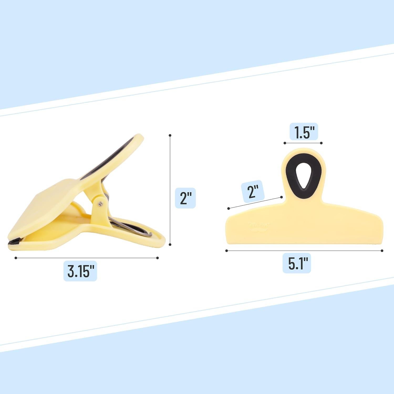 Clips Magnéticos para Bolsas Mr. Pen, Paquete de 4, 12.7 cm, Alta Resistencia