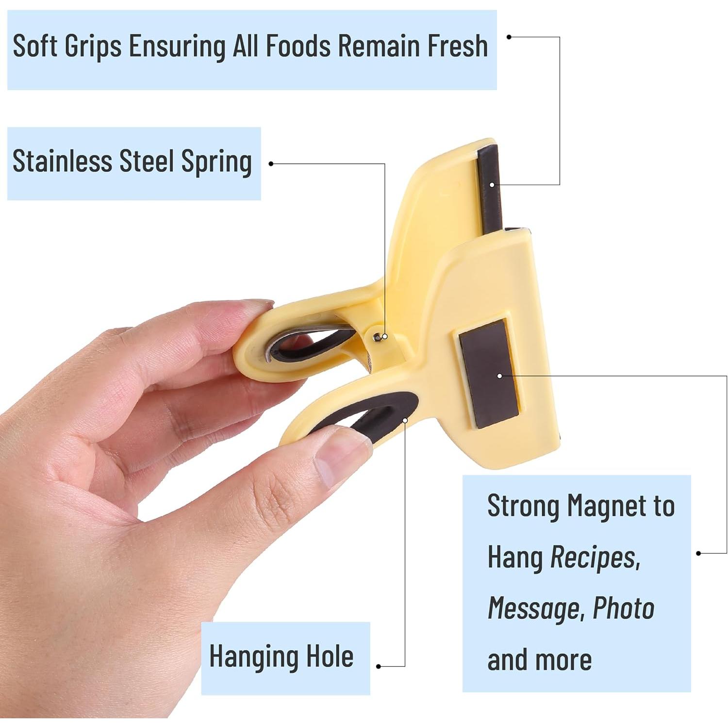 Clips Magnéticos para Bolsas Mr. Pen, Paquete de 4, 12.7 cm, Alta Resistencia