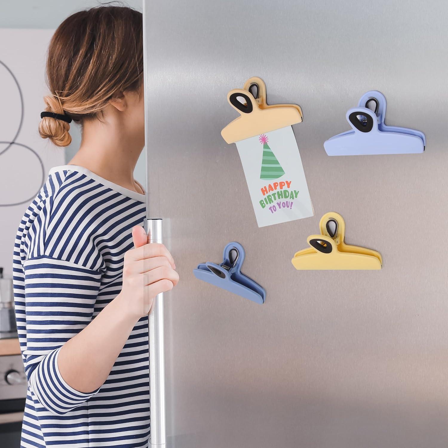 Clips Magnéticos para Bolsas Mr. Pen, Paquete de 4, 12.7 cm, Alta Resistencia