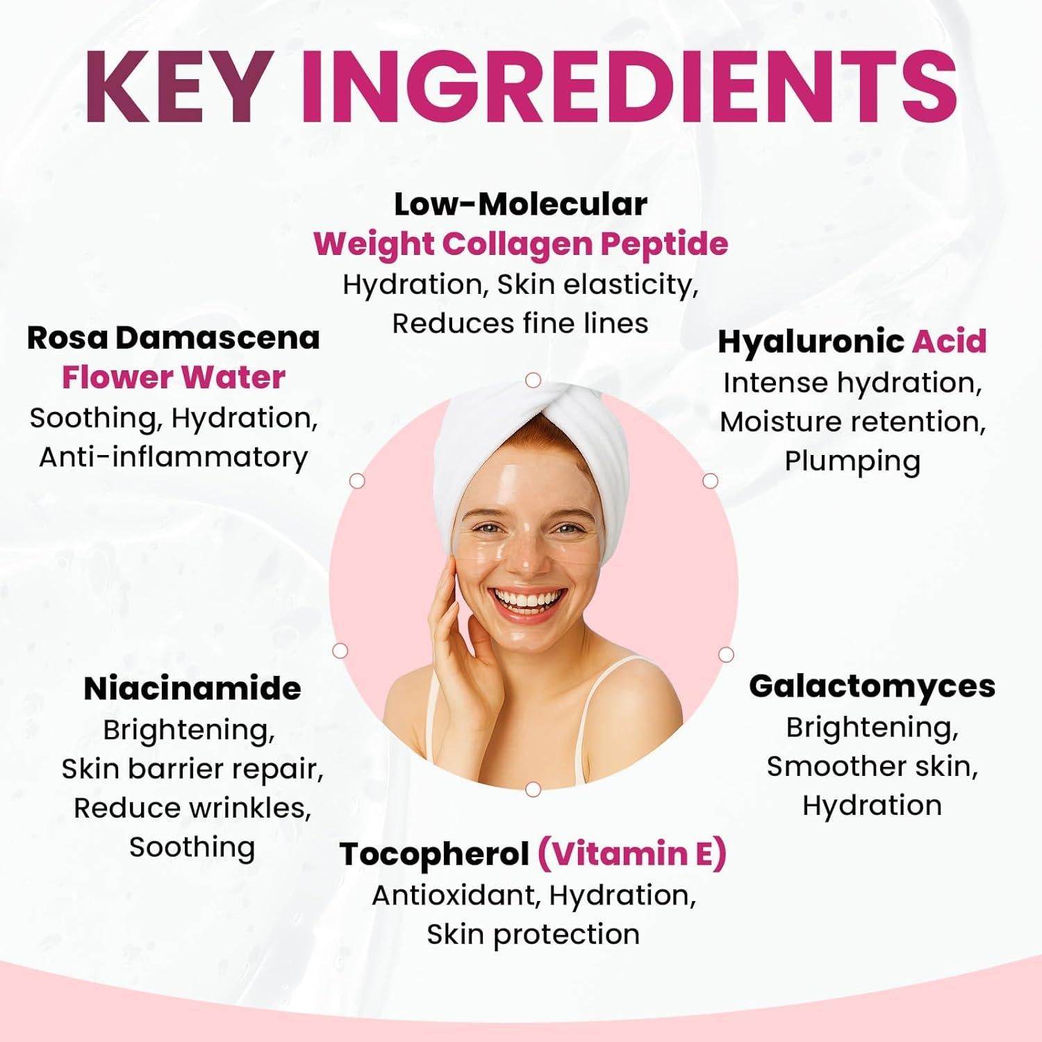 Mascarilla Facial de Colágeno Nocturna BLOOMORA 4x40g