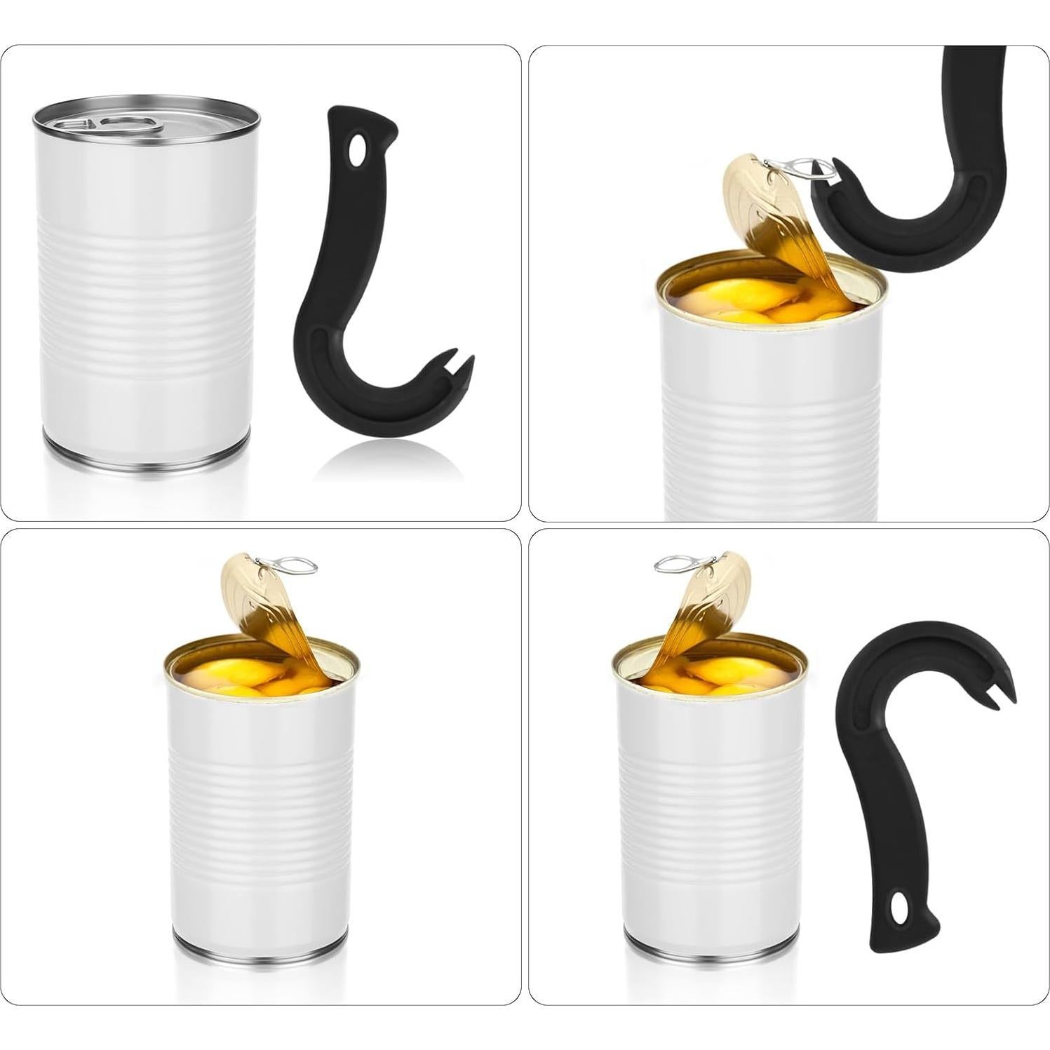 Abre Latas Ergonomico BOXOB Negro - Herramienta Manual Antideslizante