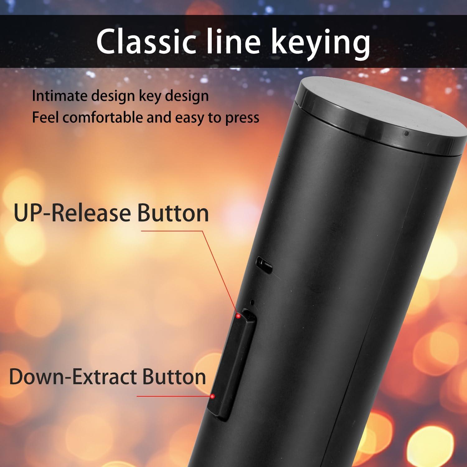 Abrebotellas Eléctrico ZEOEZHBI Negro Automático Recargable