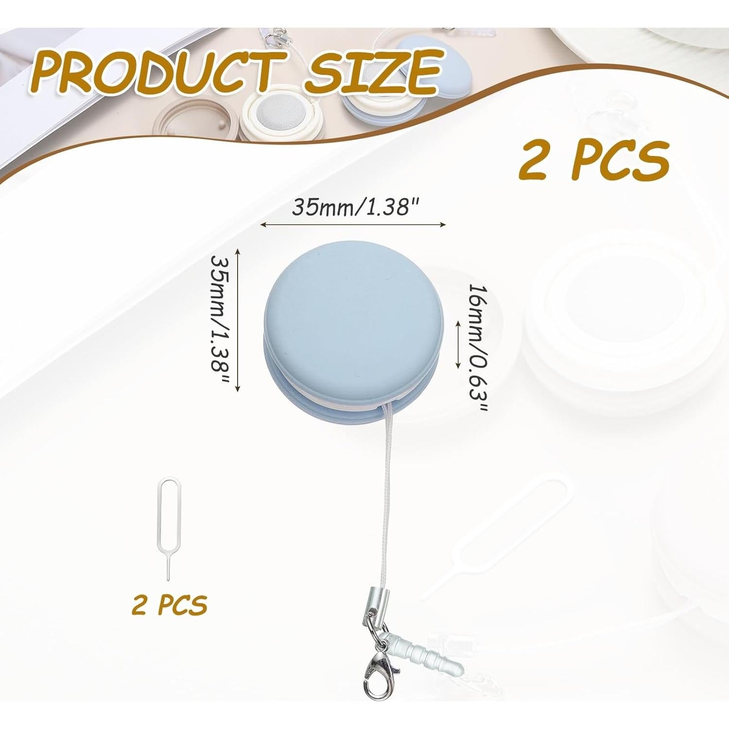 Limpiadores de Pantalla MECCANIXITY 2 Pcs Azul - Bola de Limpieza