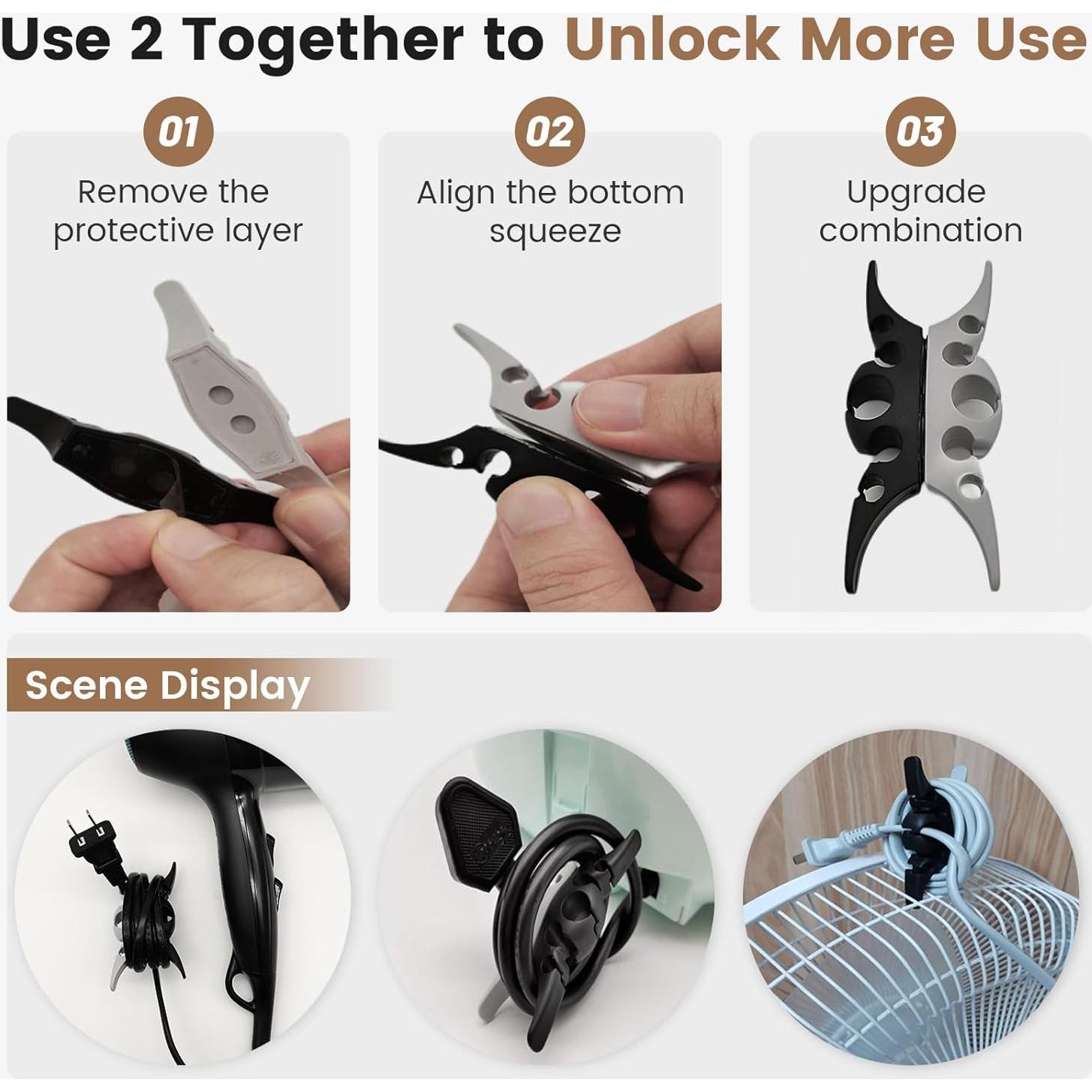 Organizador de Cables para Electrodomésticos SZJX - 4 Paquetes