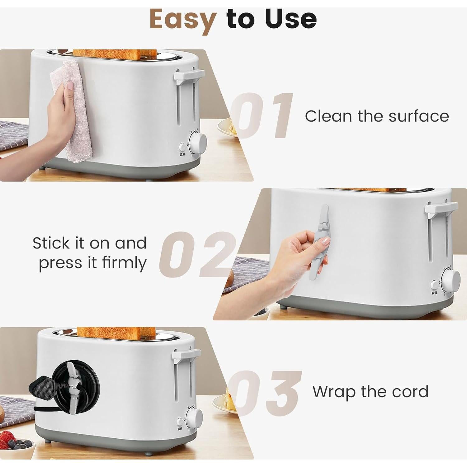 Organizador de Cables para Electrodomésticos SZJX - 4 Paquetes