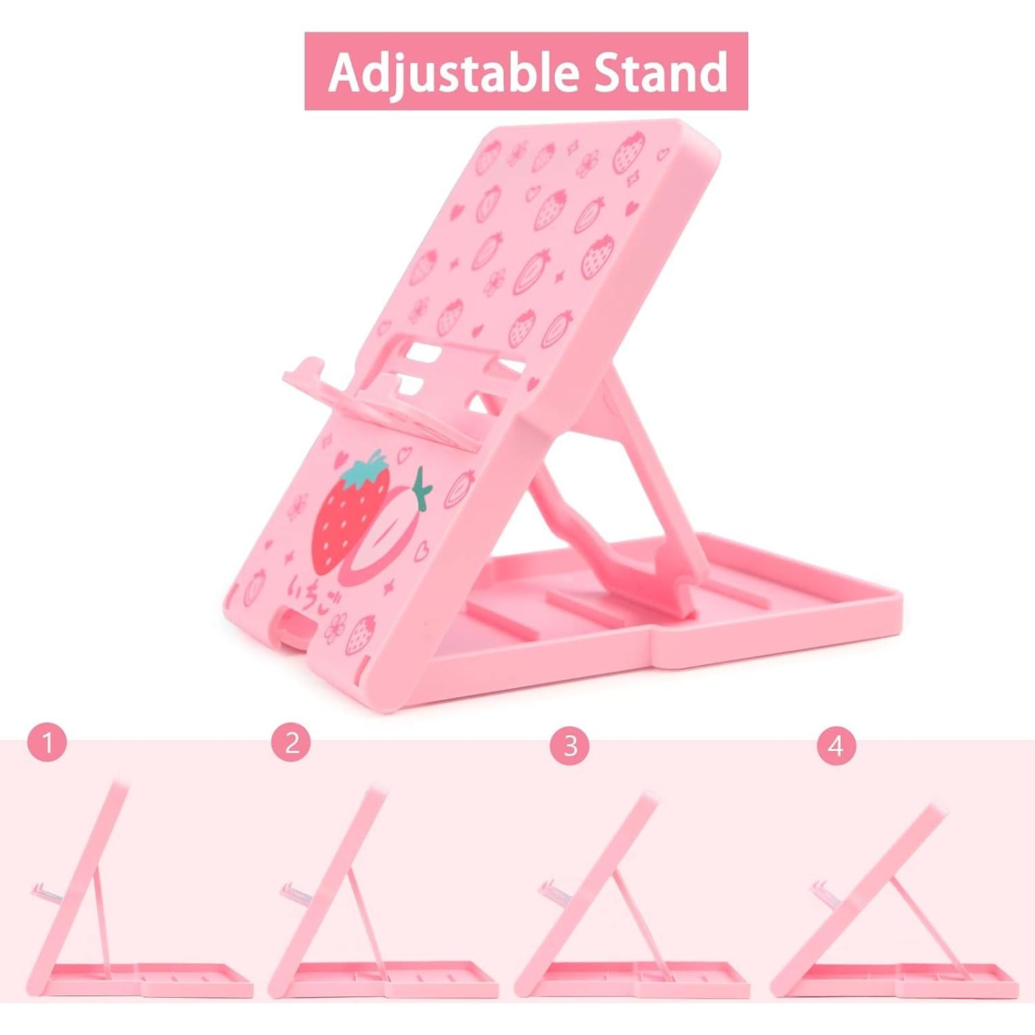 Soporte Ajustable TIKOdirect para Nintendo Switch OLED Rosa