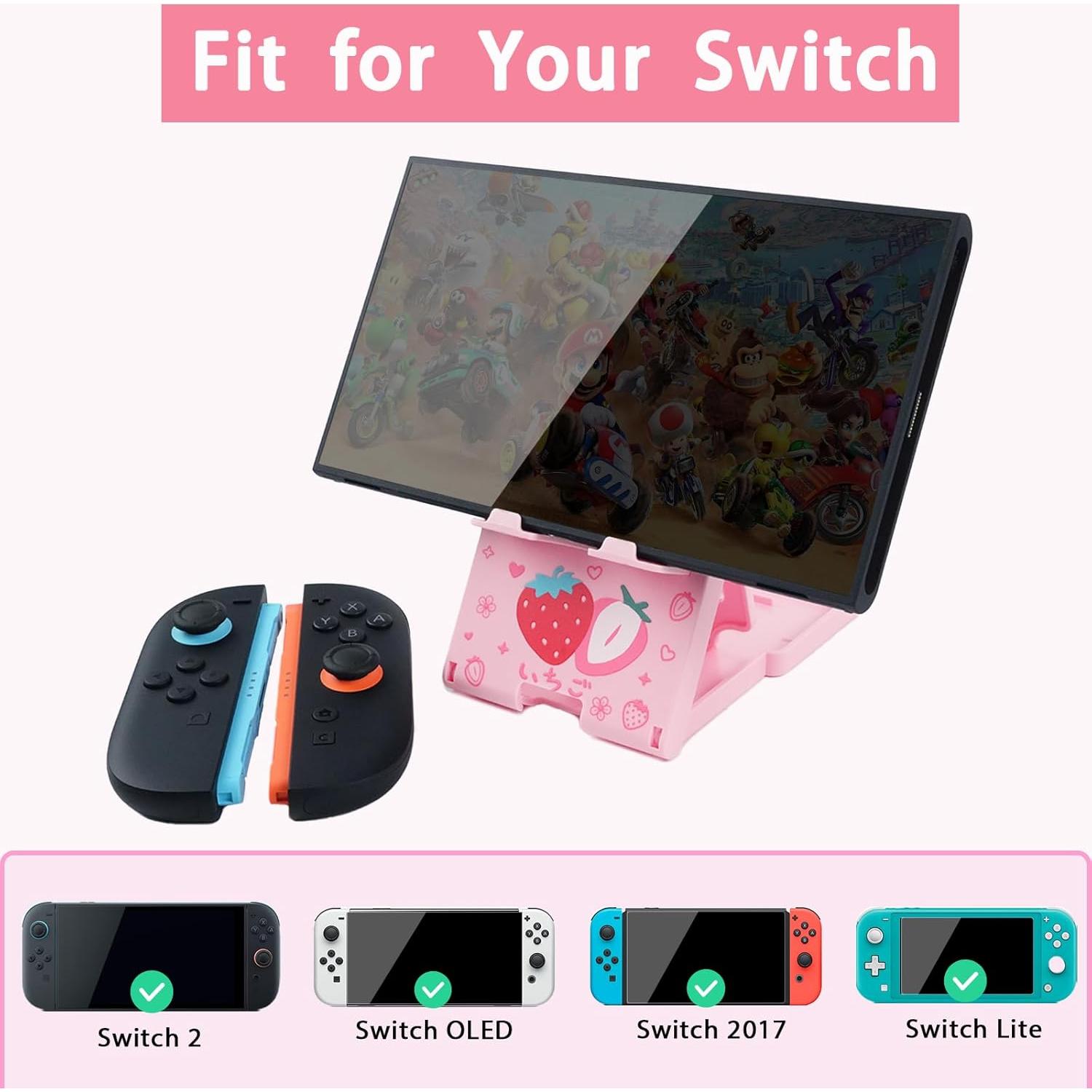 Soporte Ajustable TIKOdirect para Nintendo Switch OLED Rosa