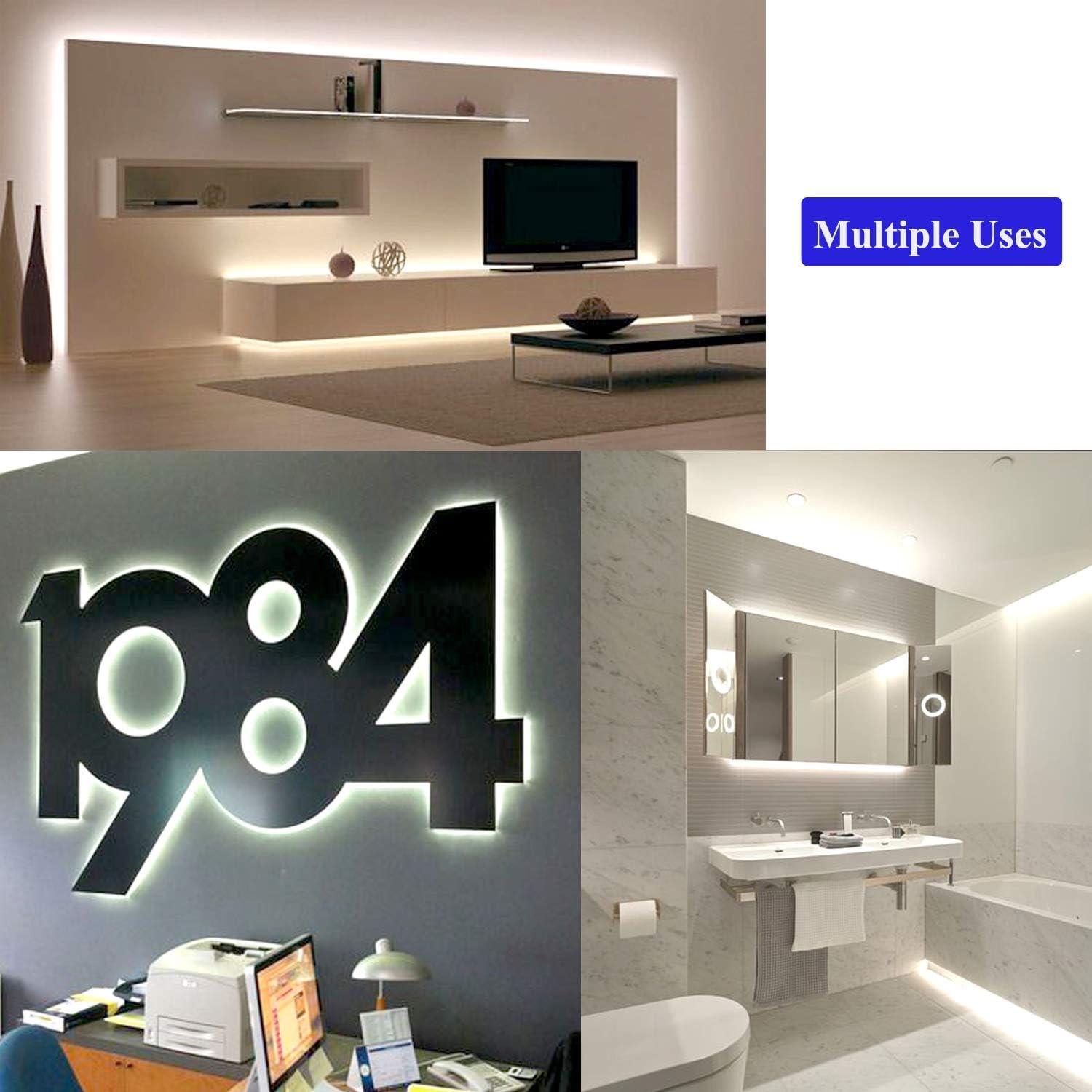 Tira LED 5m 300 LEDs Blanca Luz Diurna JUNWEN 12V